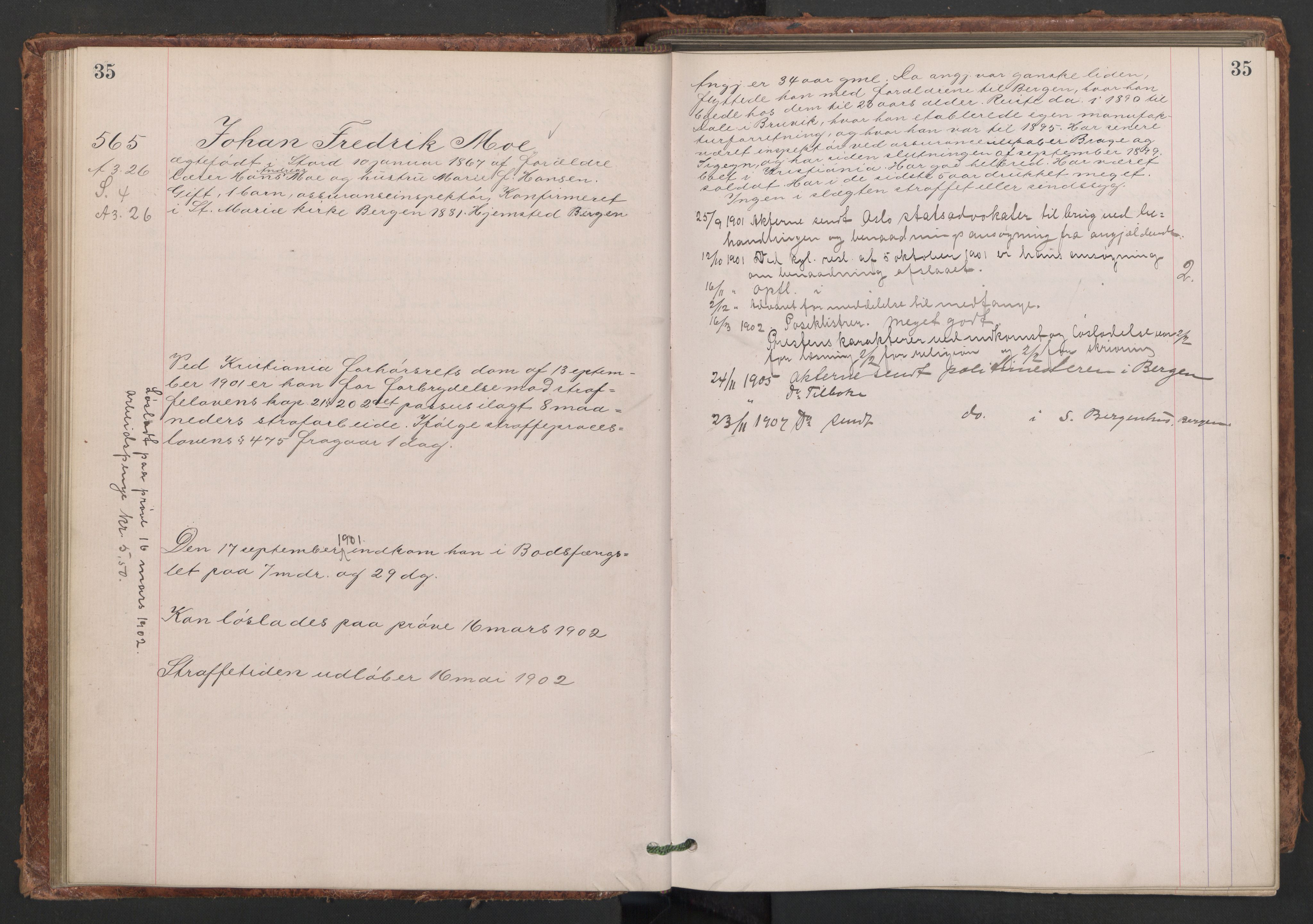 Botsfengslet, AV/RA-S-1539/D/Db/Dbb/L0036: 531k - 825k, 1901-1902, s. 35