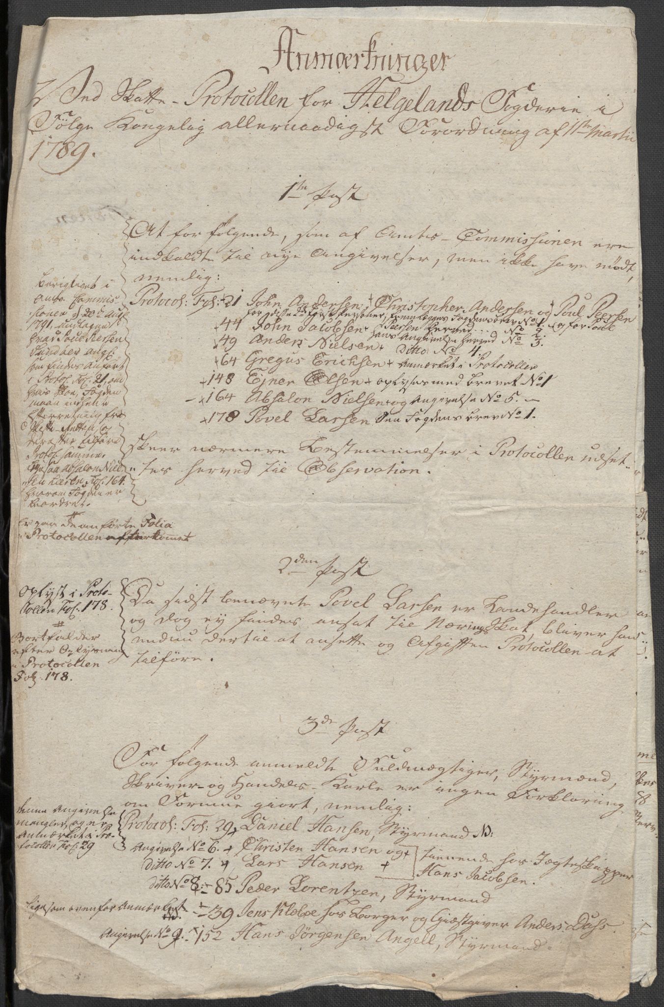 Rentekammeret inntil 1814, Reviderte regnskaper, Mindre regnskaper, AV/RA-EA-4068/Rf/Rfe/L0014: Helgeland fogderi, 1789, s. 14