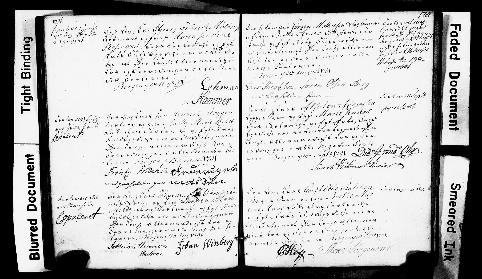 Domkirken sokneprestembete, SAB/A-74801: Forlovererklæringer nr. II.5.1, 1767-1792, s. 178