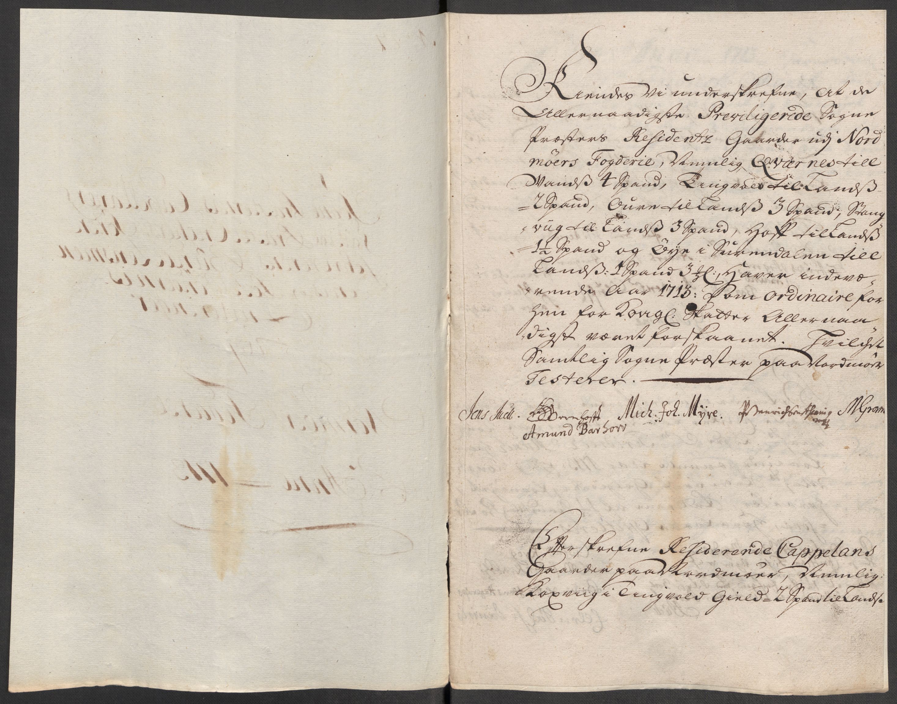 Rentekammeret inntil 1814, Reviderte regnskaper, Fogderegnskap, AV/RA-EA-4092/R56/L3747: Fogderegnskap Nordmøre, 1713, s. 170