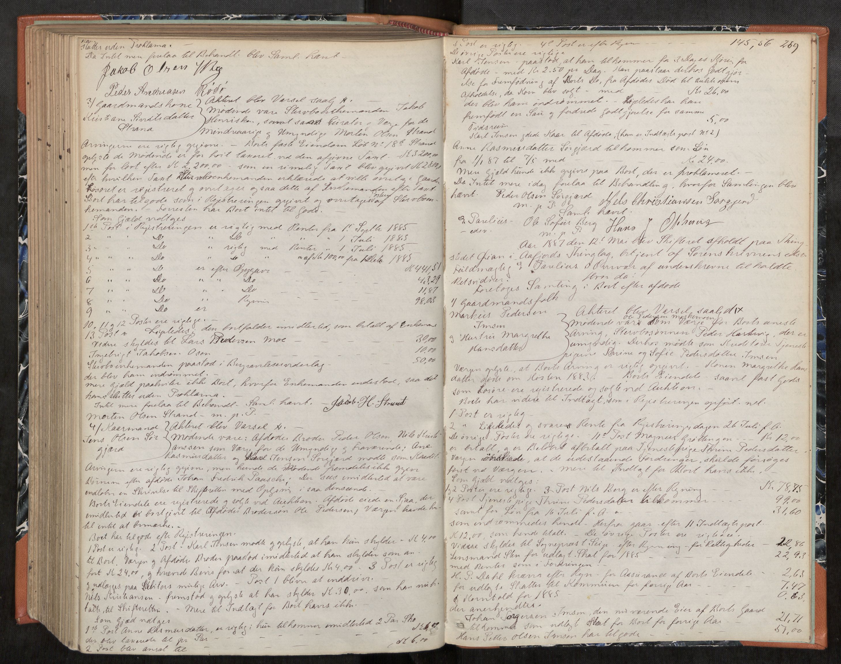 Fosen sorenskriveri, AV/SAT-A-1107/1/3/3B/L0004: Skiftebehandlingsprotokoll, 1868-1888, s. 269