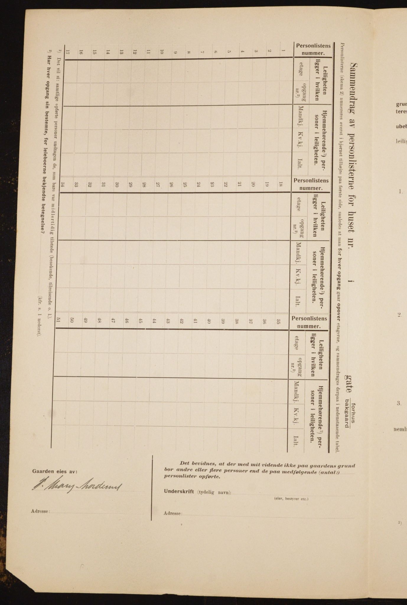 OBA, Kommunal folketelling 1.2.1910 for Kristiania, 1910, s. 55559