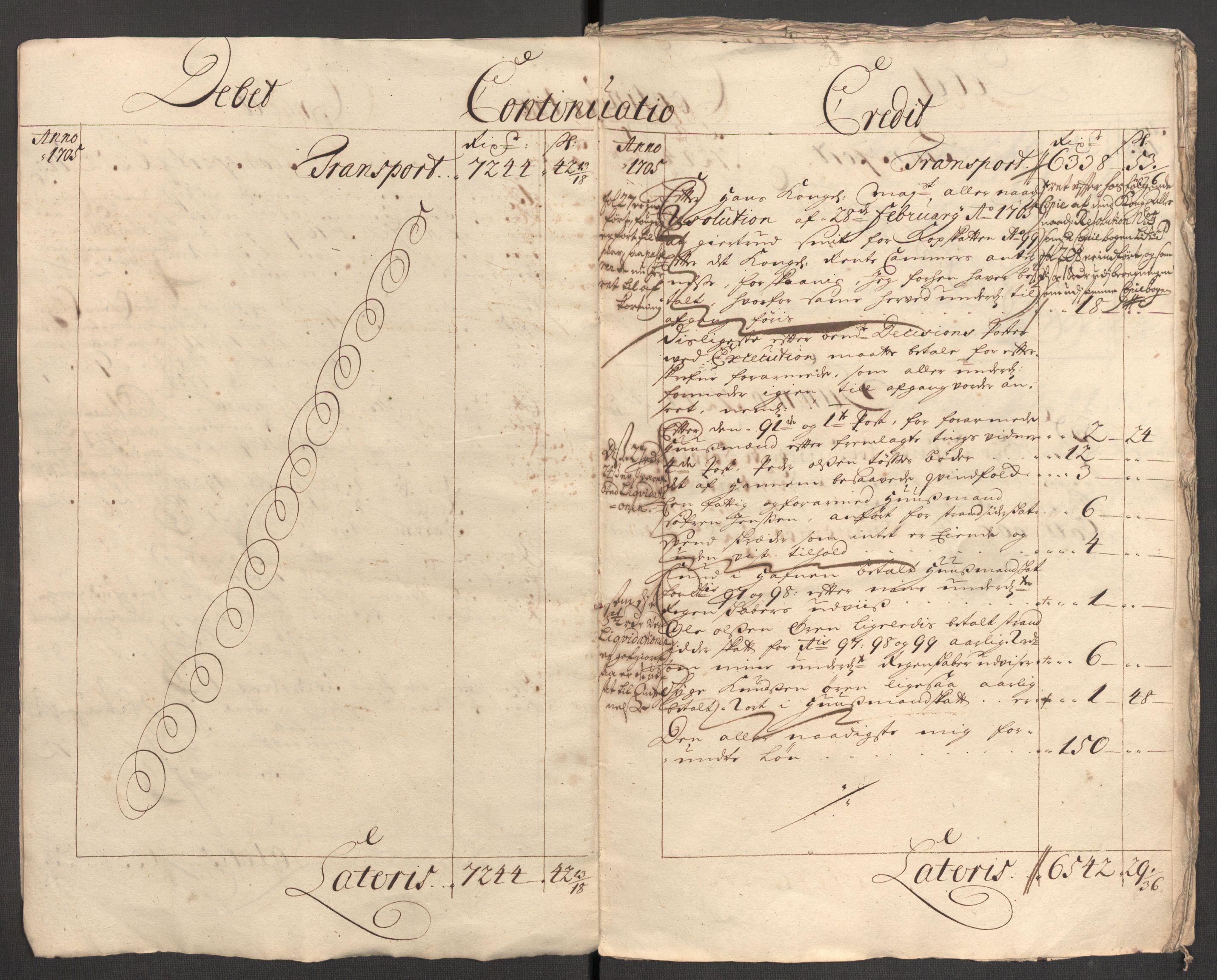 Rentekammeret inntil 1814, Reviderte regnskaper, Fogderegnskap, AV/RA-EA-4092/R54/L3560: Fogderegnskap Sunnmøre, 1704-1705, s. 271