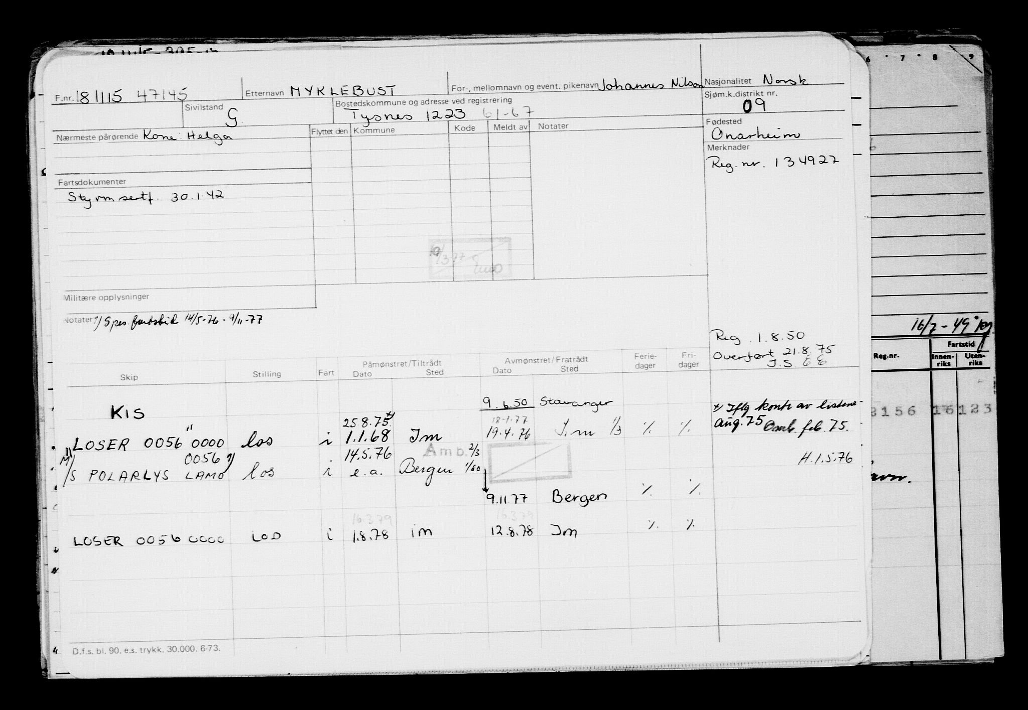 Direktoratet for sjømenn, AV/RA-S-3545/G/Gb/L0134: Hovedkort, 1915, s. 551