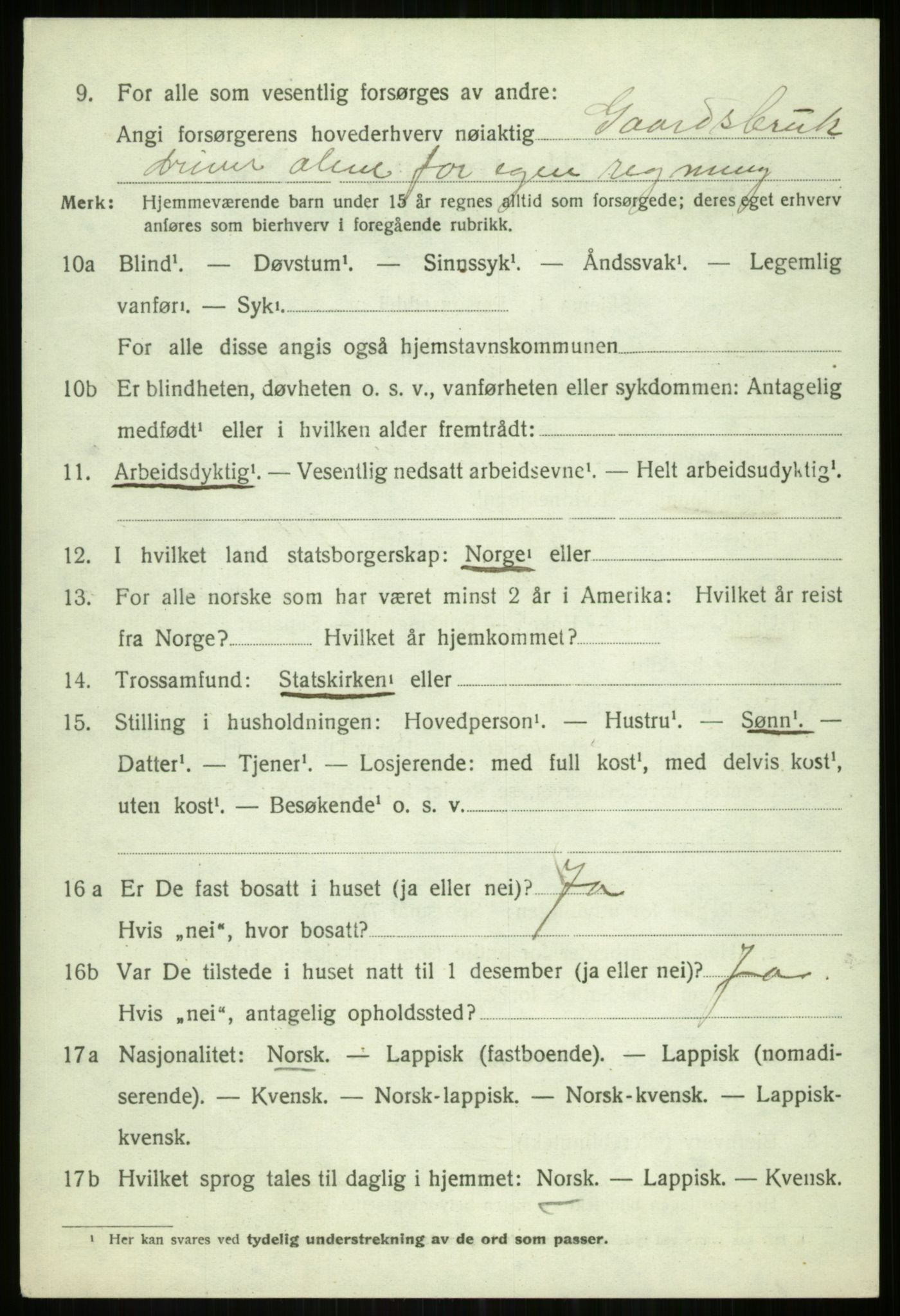SATØ, Folketelling 1920 for 1934 Tromsøysund herred, 1920, s. 7255