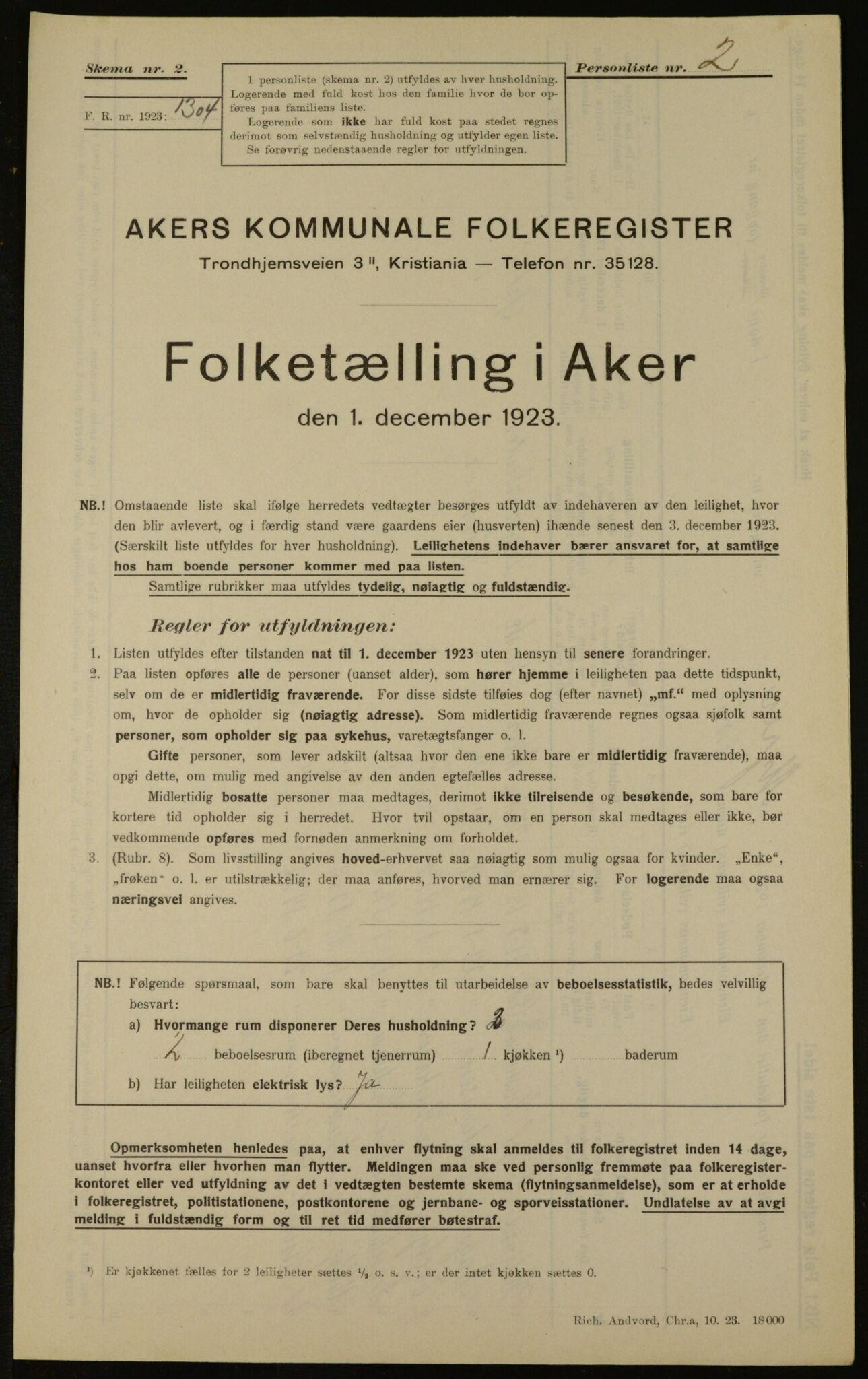 , Kommunal folketelling 1.12.1923 for Aker, 1923, s. 15978