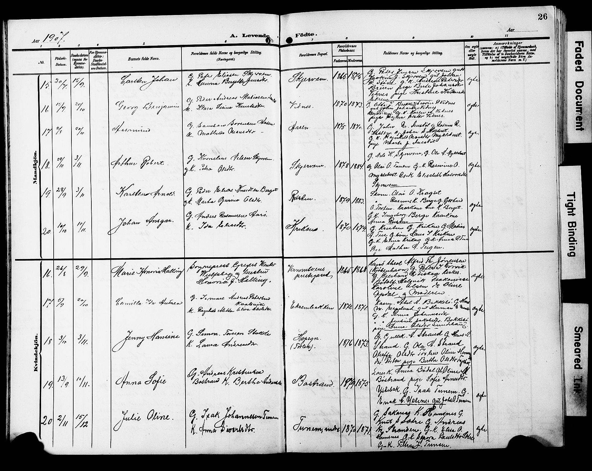 Ministerialprotokoller, klokkerbøker og fødselsregistre - Møre og Romsdal, SAT/A-1454/501/L0018: Klokkerbok nr. 501C04, 1902-1930, s. 26