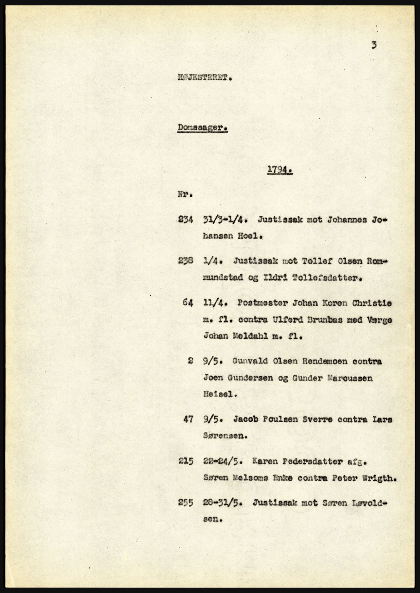 Riksarkivet, Seksjon for eldre arkiv og spesialsamlinger, AV/RA-EA-6797/H/Ha, 1953, s. 3