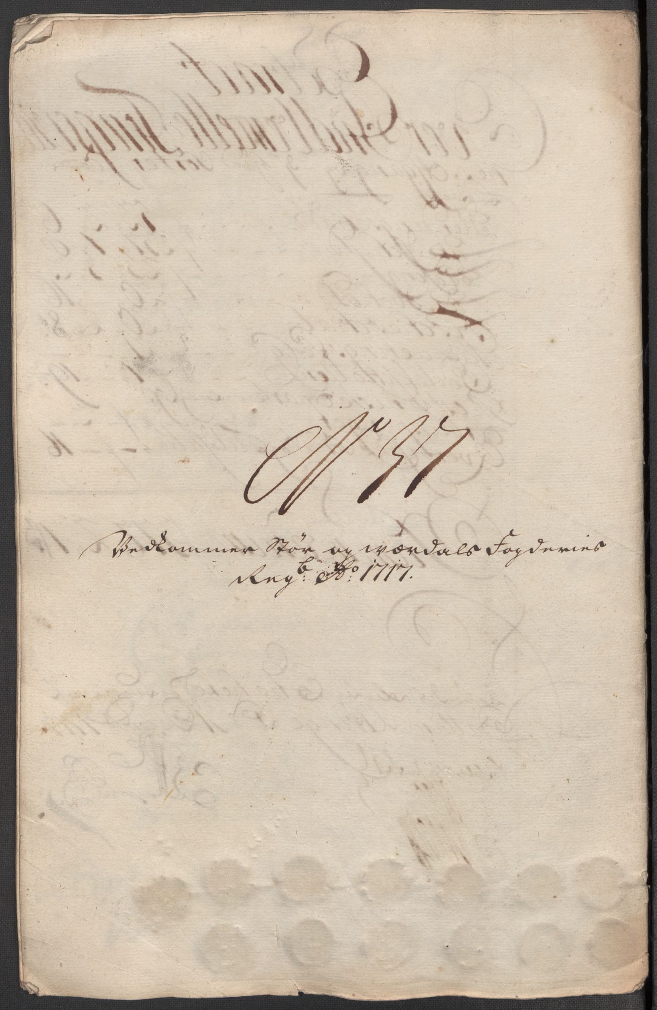 Rentekammeret inntil 1814, Reviderte regnskaper, Fogderegnskap, RA/EA-4092/R62/L4207: Fogderegnskap Stjørdal og Verdal, 1717, s. 307