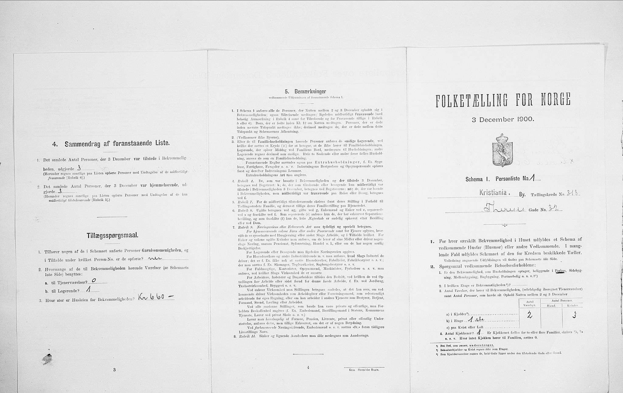 SAO, Folketelling 1900 for 0301 Kristiania kjøpstad, 1900, s. 97175