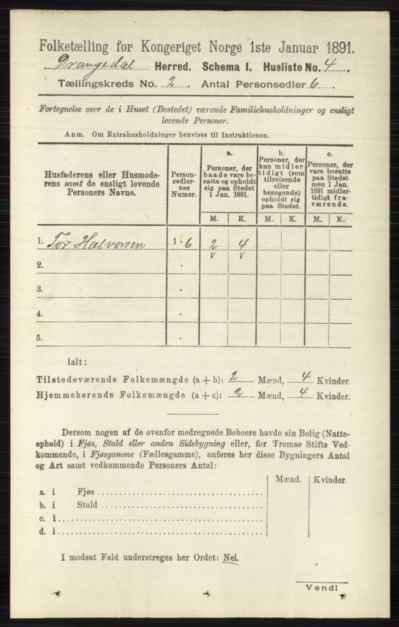 RA, Folketelling 1891 for 0817 Drangedal herred, 1891, s. 428