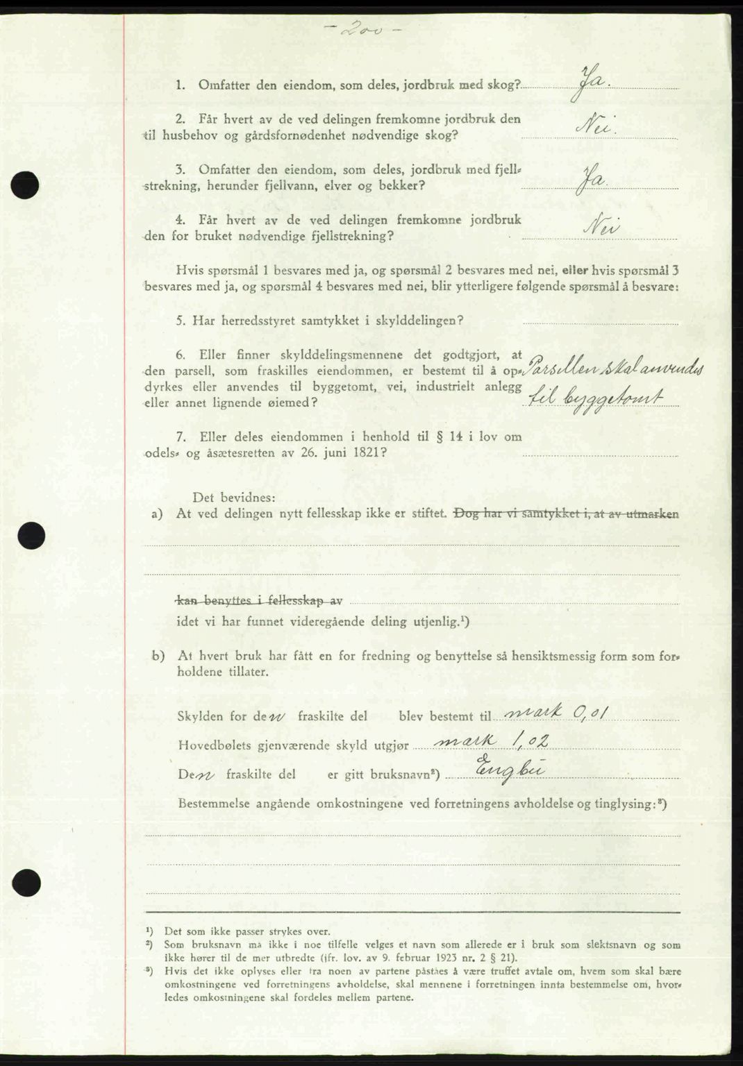 Gauldal sorenskriveri, SAT/A-0014/1/2/2C: Pantebok nr. A2, 1946-1946, Dagboknr: 1043/1946