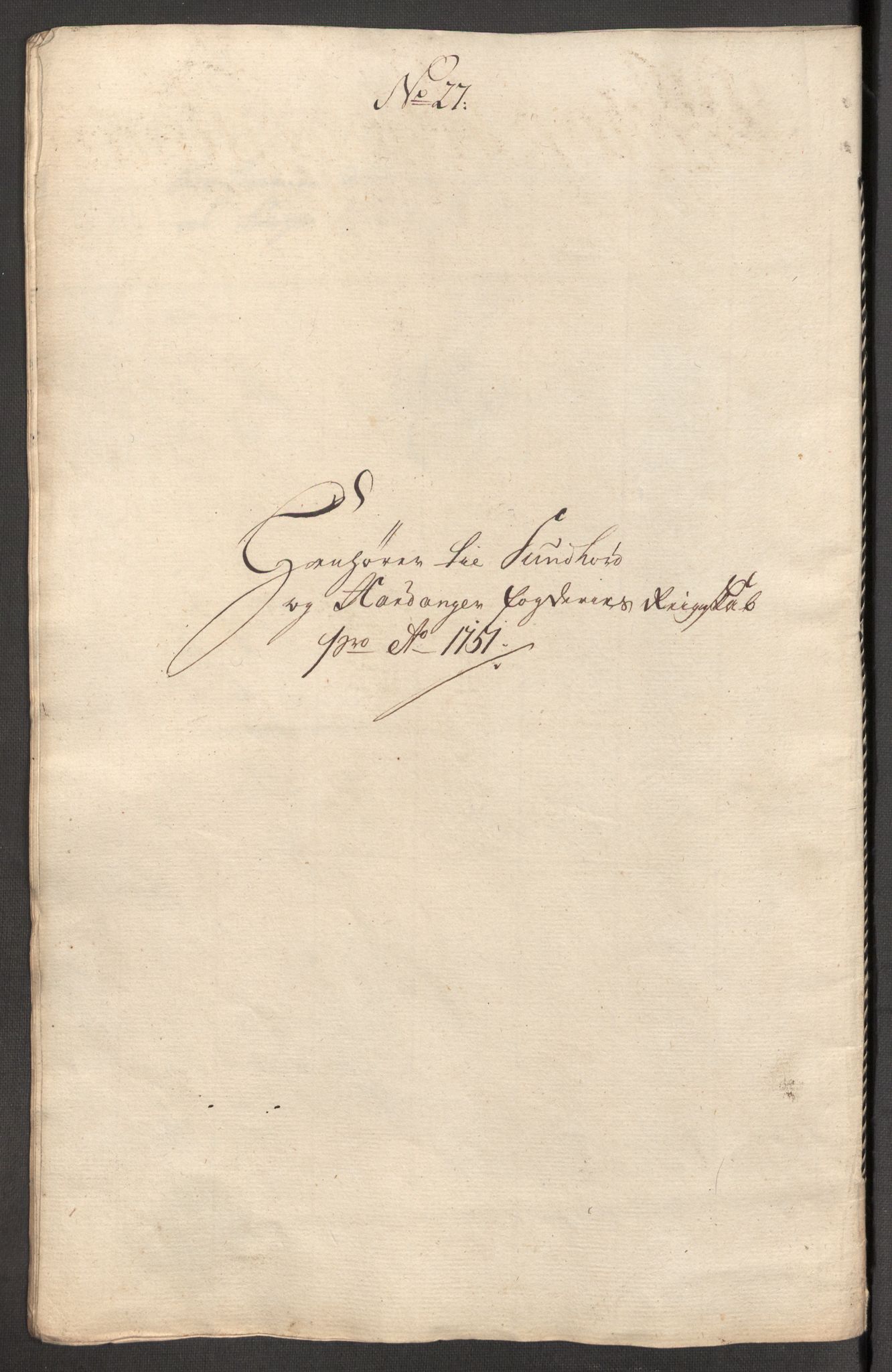 Rentekammeret inntil 1814, Reviderte regnskaper, Fogderegnskap, AV/RA-EA-4092/R48/L3056: Fogderegnskap Sunnhordland og Hardanger, 1751, s. 252