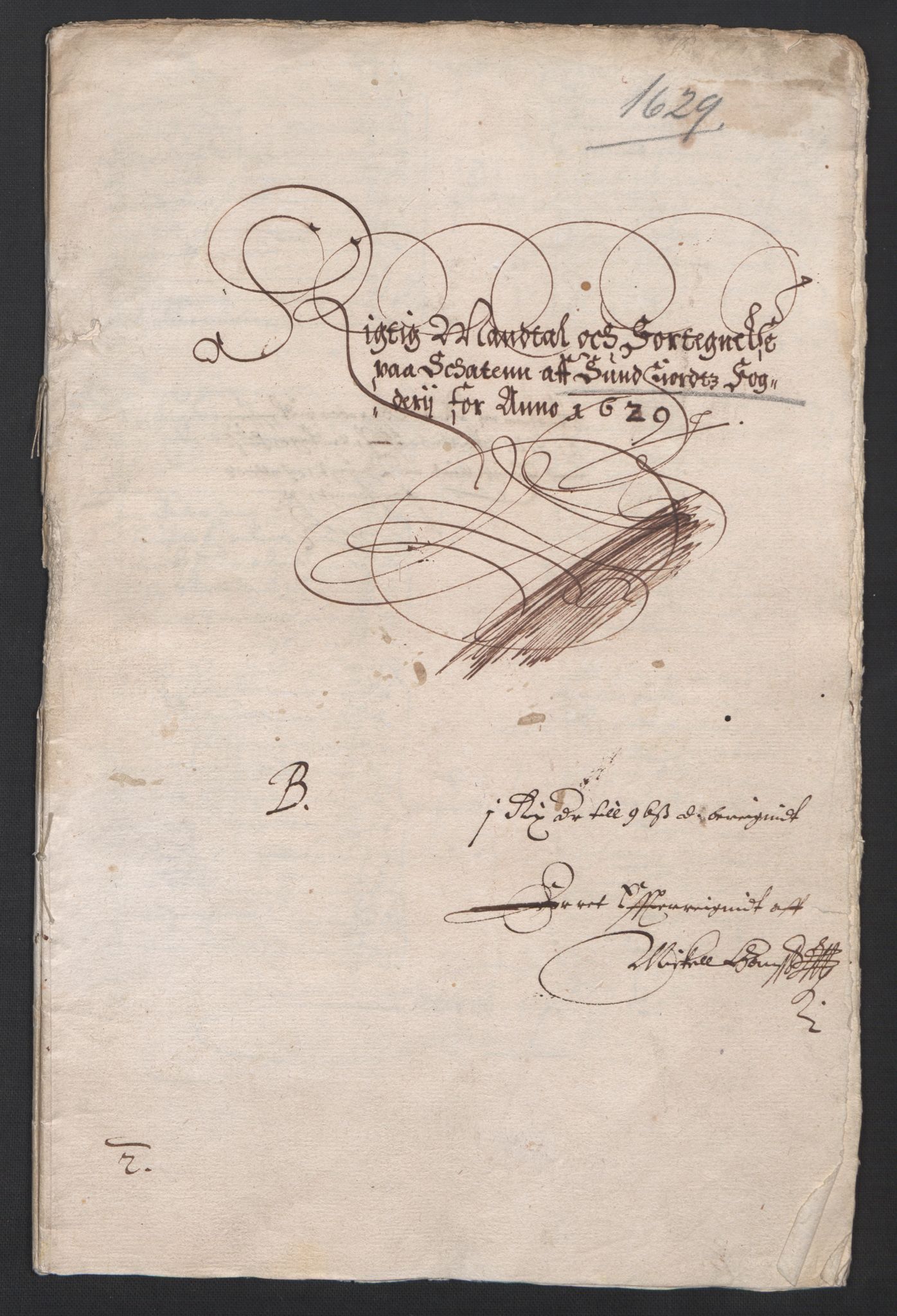 Rentekammeret inntil 1814, Reviderte regnskaper, Lensregnskaper, RA/EA-5023/R/Rb/Rbt/L0052: Bergenhus len, 1629-1630