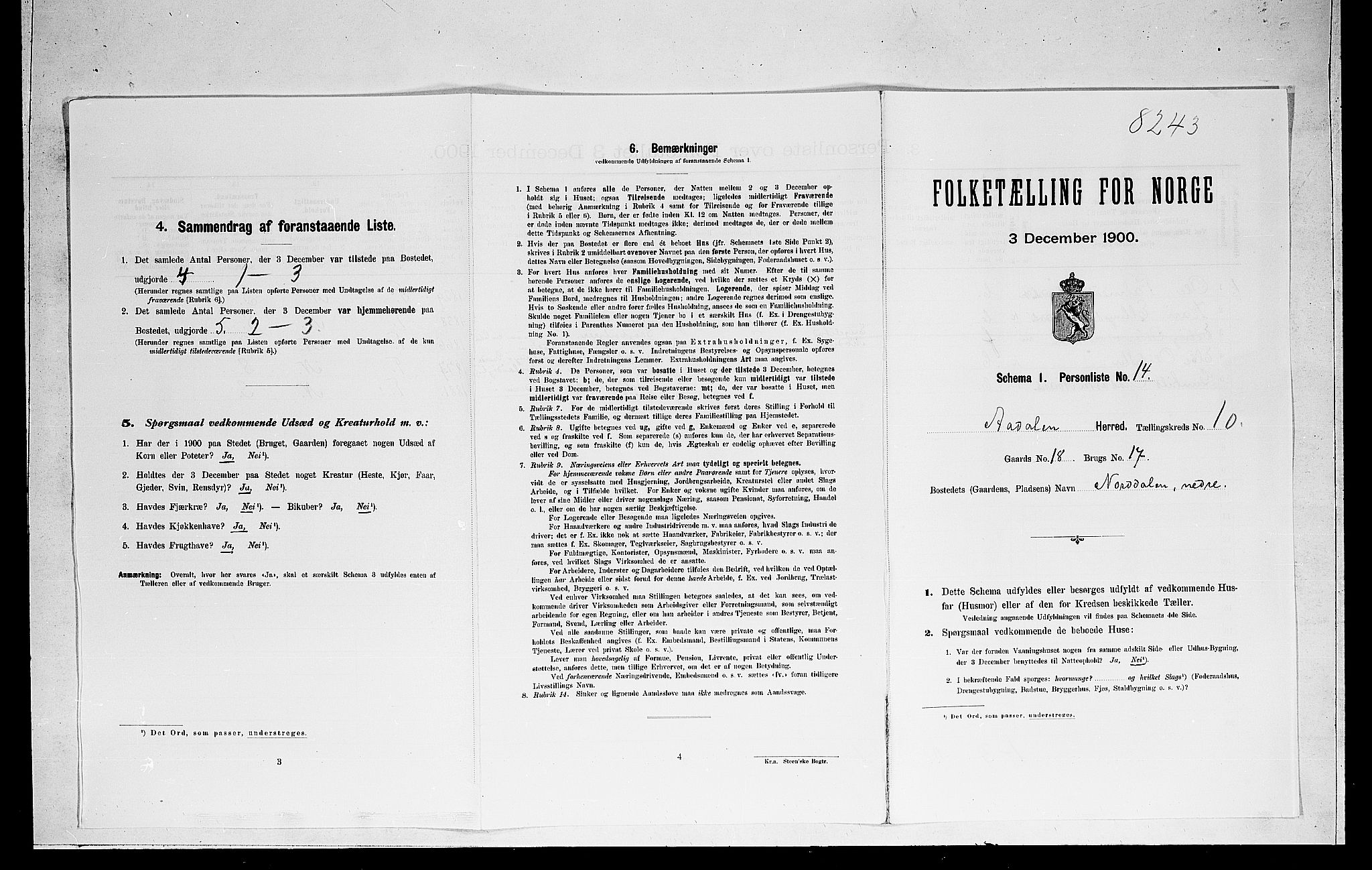 RA, Folketelling 1900 for 0614 Ådal herred, 1900, s. 685