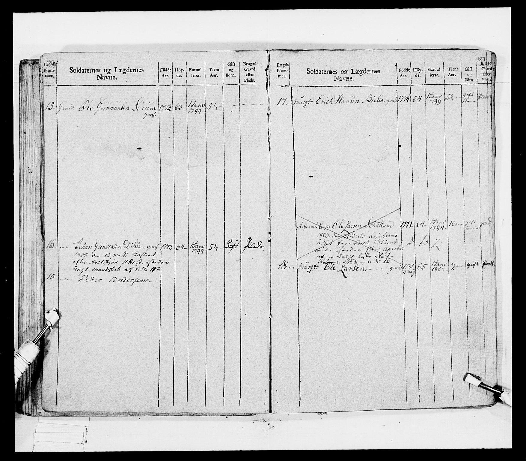 Generalitets- og kommissariatskollegiet, Det kongelige norske kommissariatskollegium, AV/RA-EA-5420/E/Eh/L0041: 1. Akershusiske nasjonale infanteriregiment, 1804-1808, s. 205