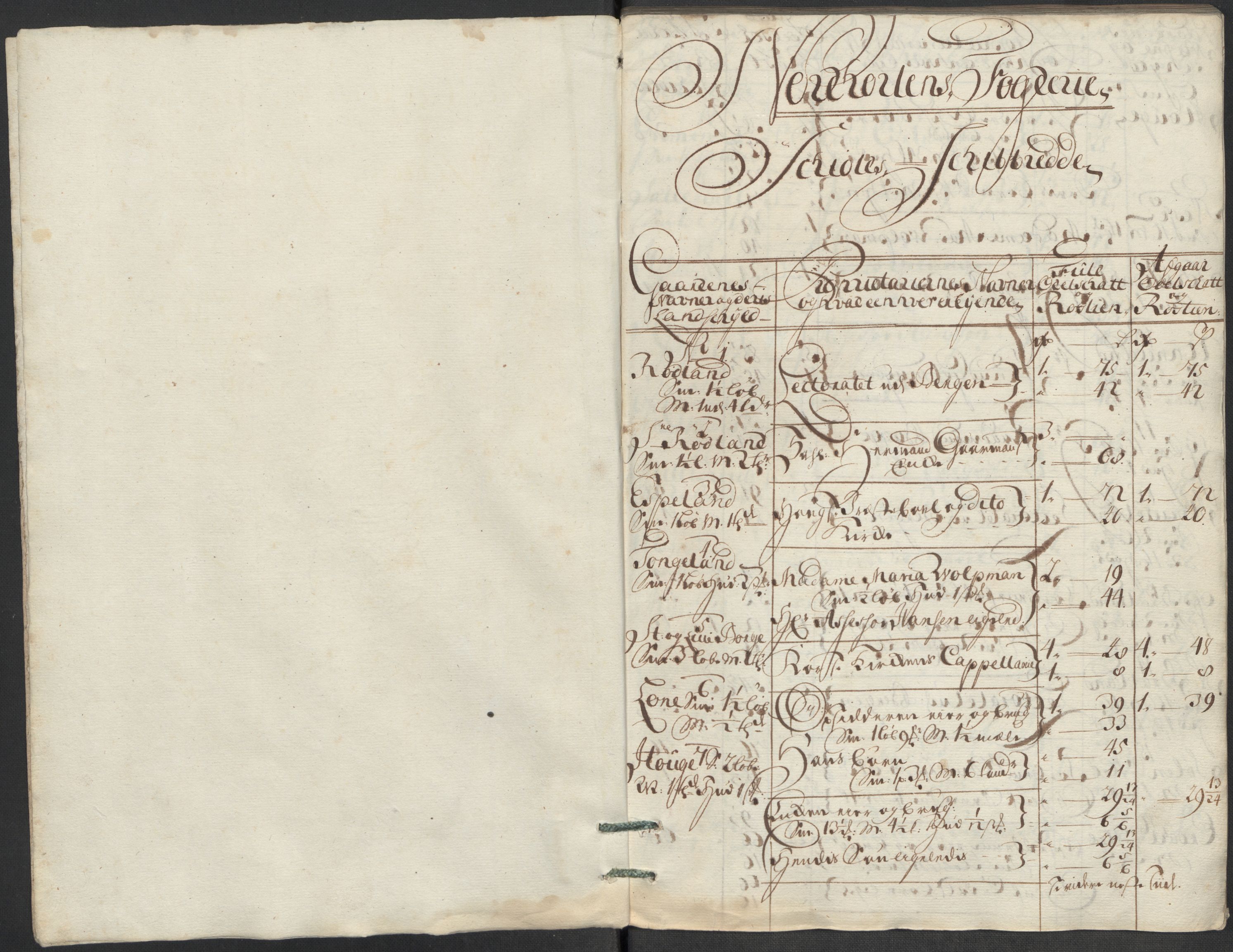 Rentekammeret inntil 1814, Reviderte regnskaper, Fogderegnskap, AV/RA-EA-4092/R51/L3197: Fogderegnskap Nordhordland og Voss, 1714, s. 45