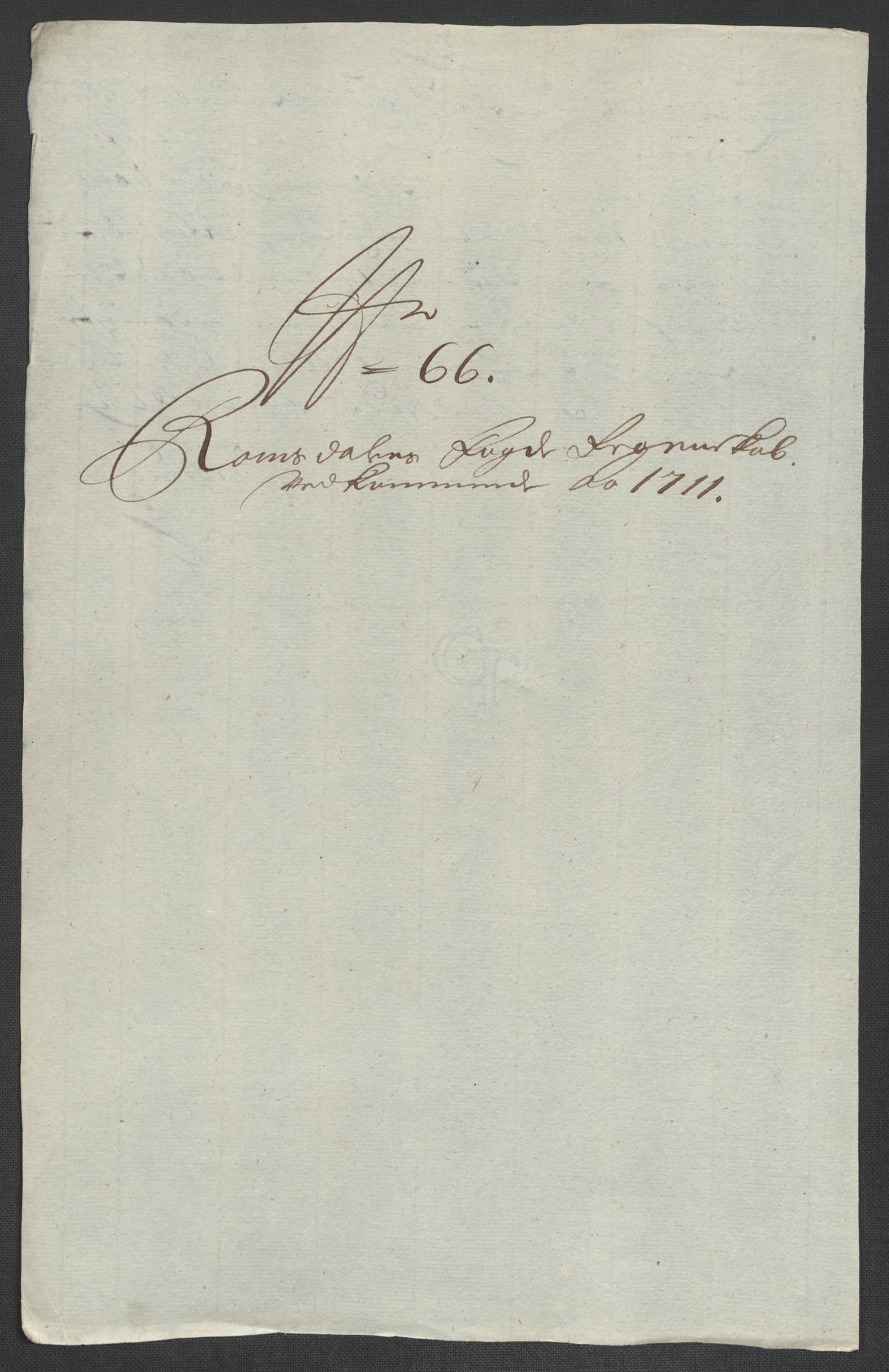 Rentekammeret inntil 1814, Reviderte regnskaper, Fogderegnskap, AV/RA-EA-4092/R55/L3660: Fogderegnskap Romsdal, 1711, s. 327