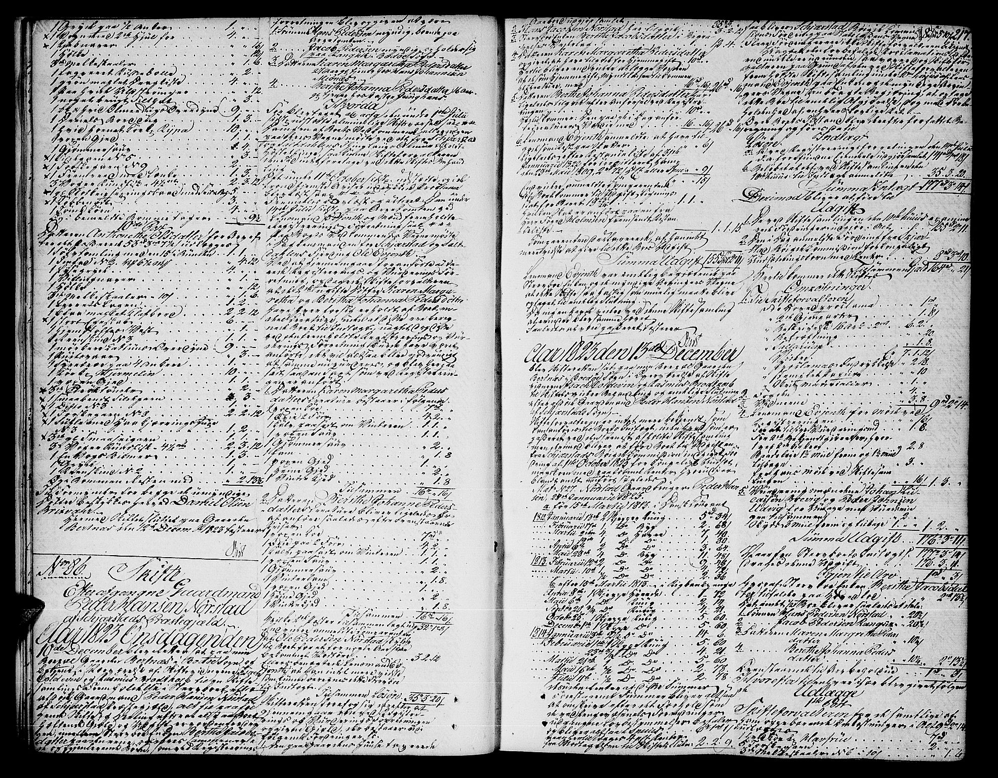 Salten sorenskriveri, AV/SAT-A-4578/1/3/3A/L0047: Skifteprotokoll 21b, 1823-1826, s. 216b-217a