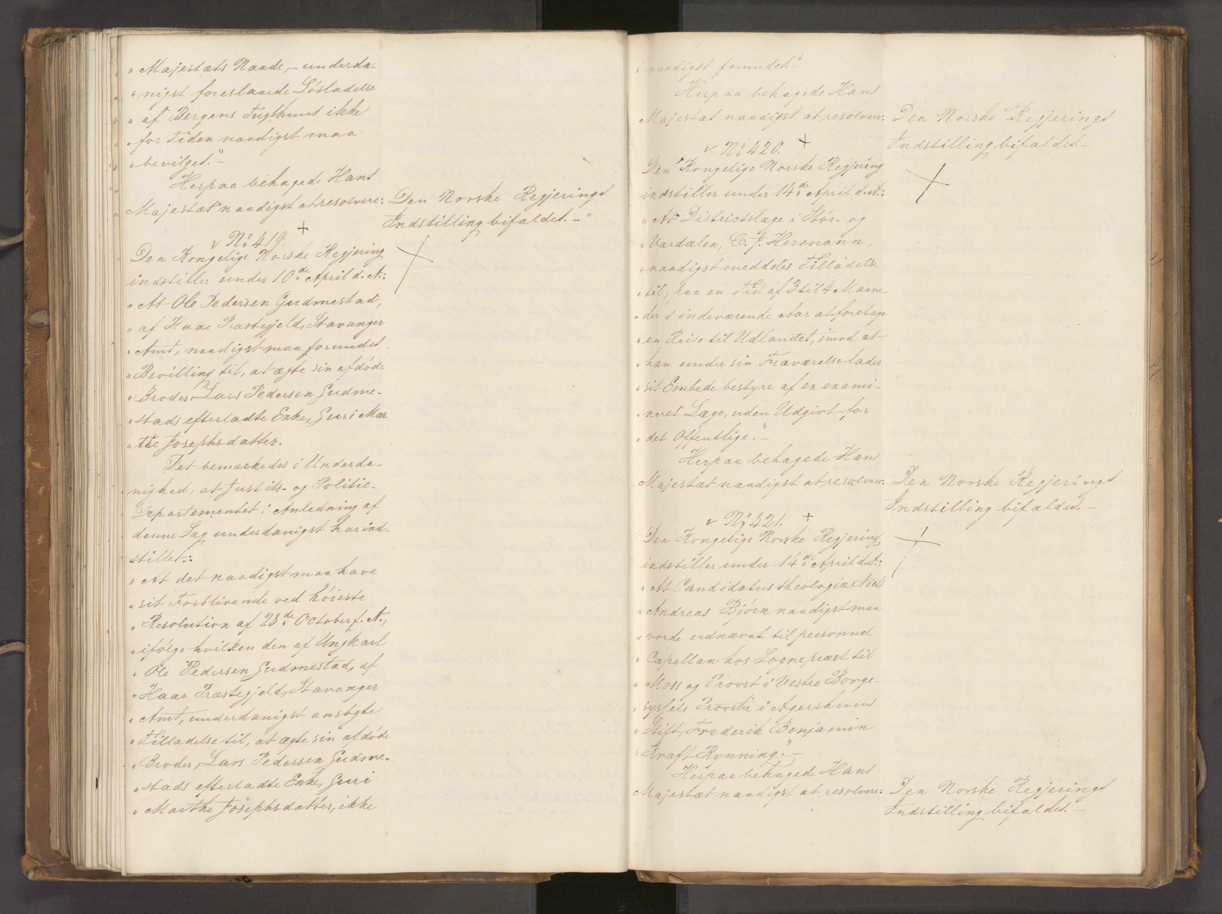 Statsrådssekretariatet, AV/RA-S-1001/A/Ab/L0040: Kgl. res. nr. 1-568, 1. halvår, 1835