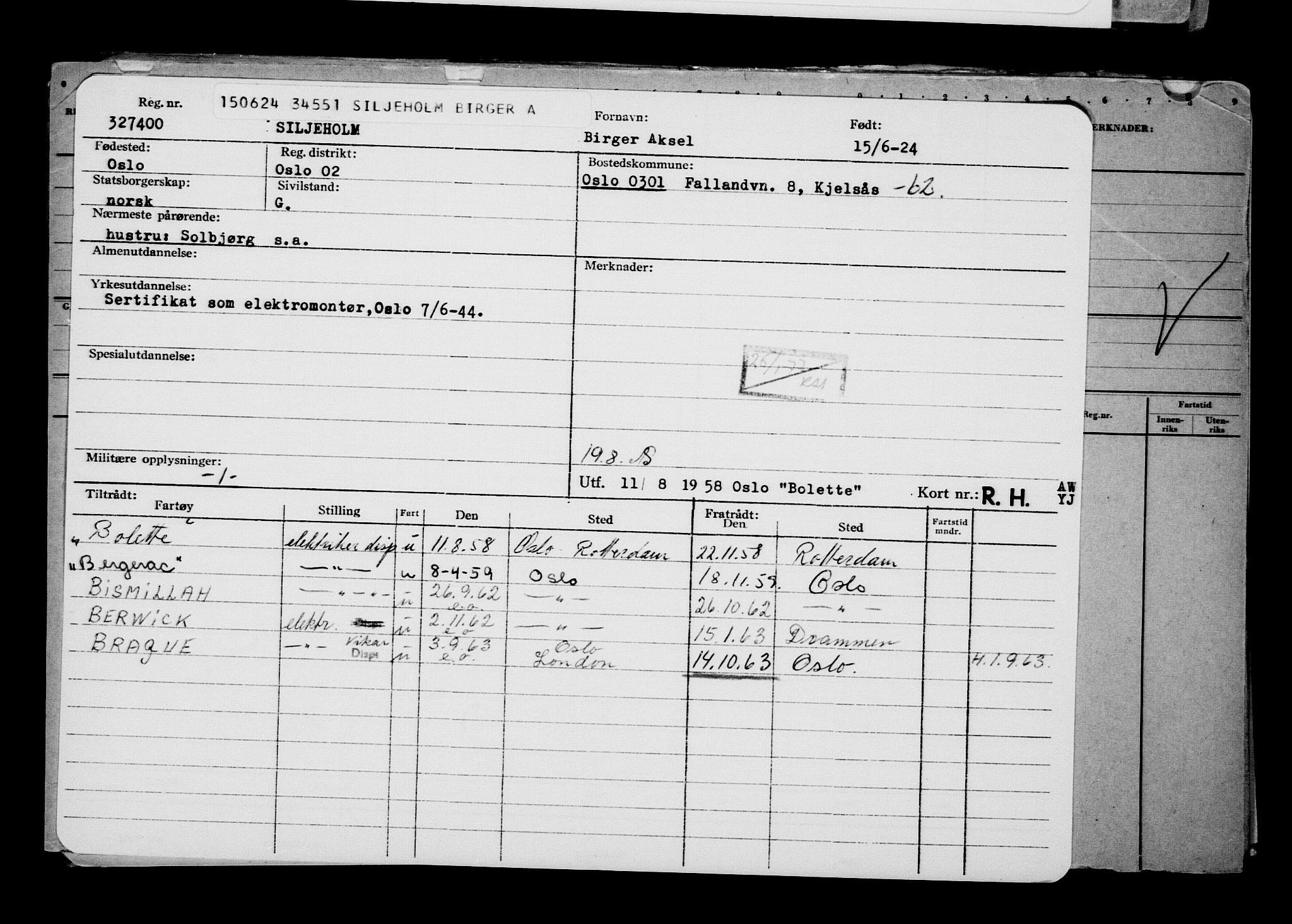 Direktoratet for sjømenn, AV/RA-S-3545/G/Gb/L0232: Hovedkort, 1924, s. 610