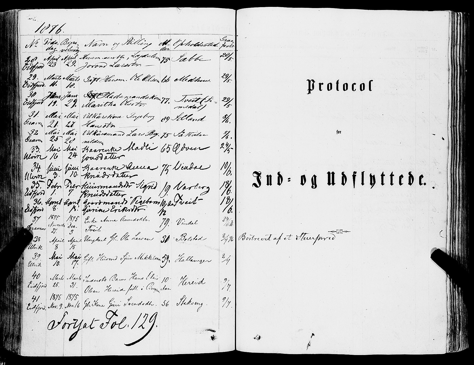 Ulvik sokneprestembete, AV/SAB-A-78801/H/Haa: Ministerialbok nr. A 15, 1864-1878