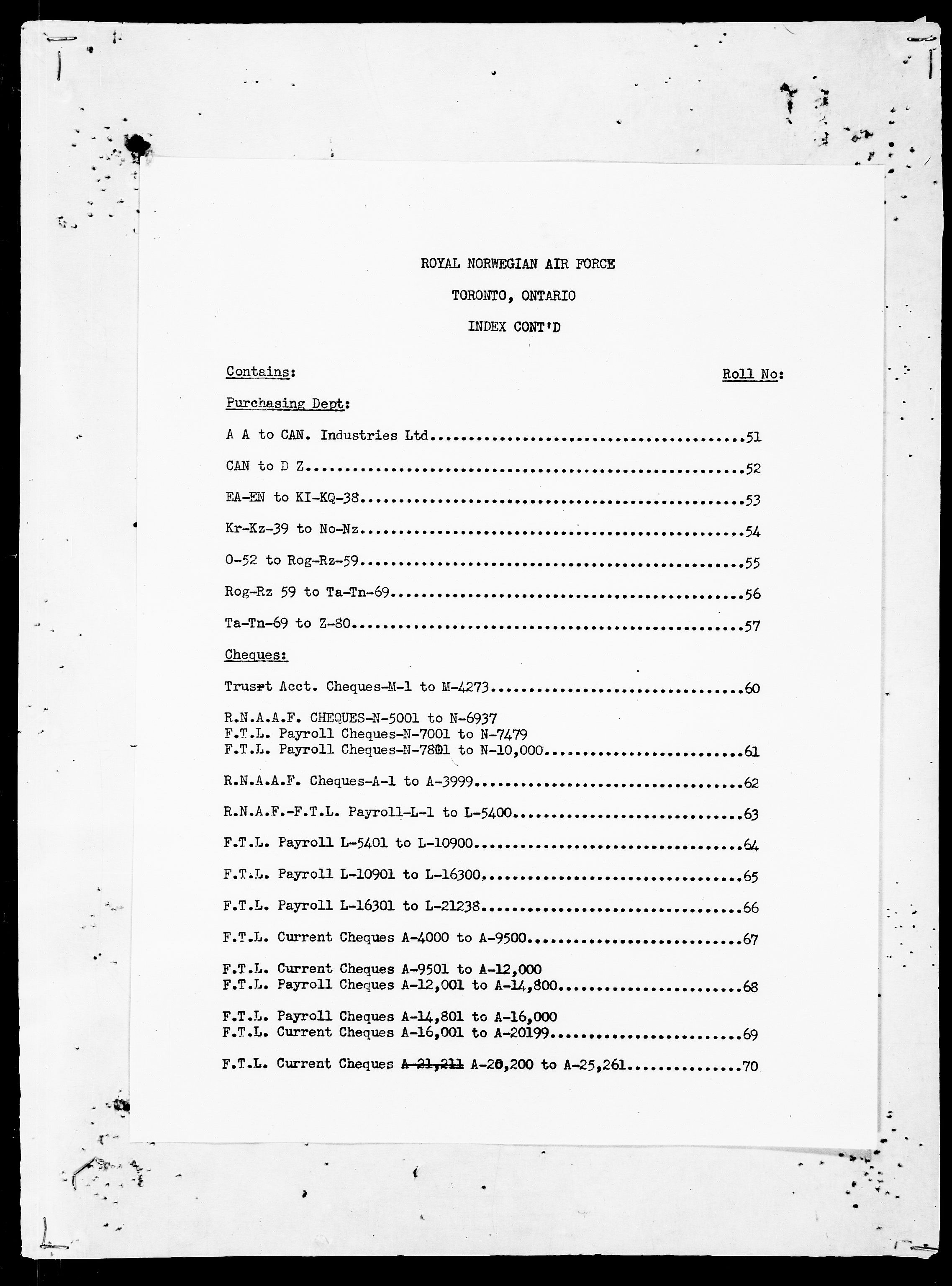 Forsvaret, Flyvåpnenes treningsleir 1940-1945, AV/RA-RAFA-3974/V/L0001: General File., 1940-1945, s. 8