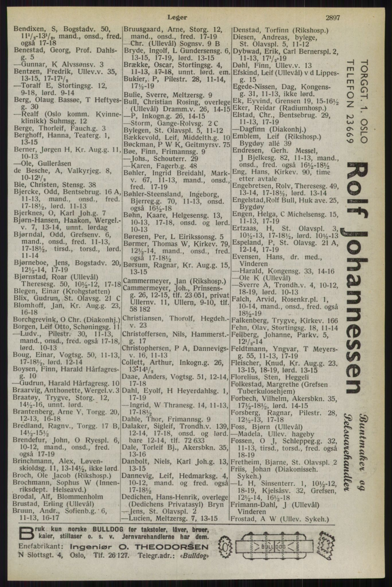 Kristiania/Oslo adressebok, PUBL/-, 1944, s. 2897