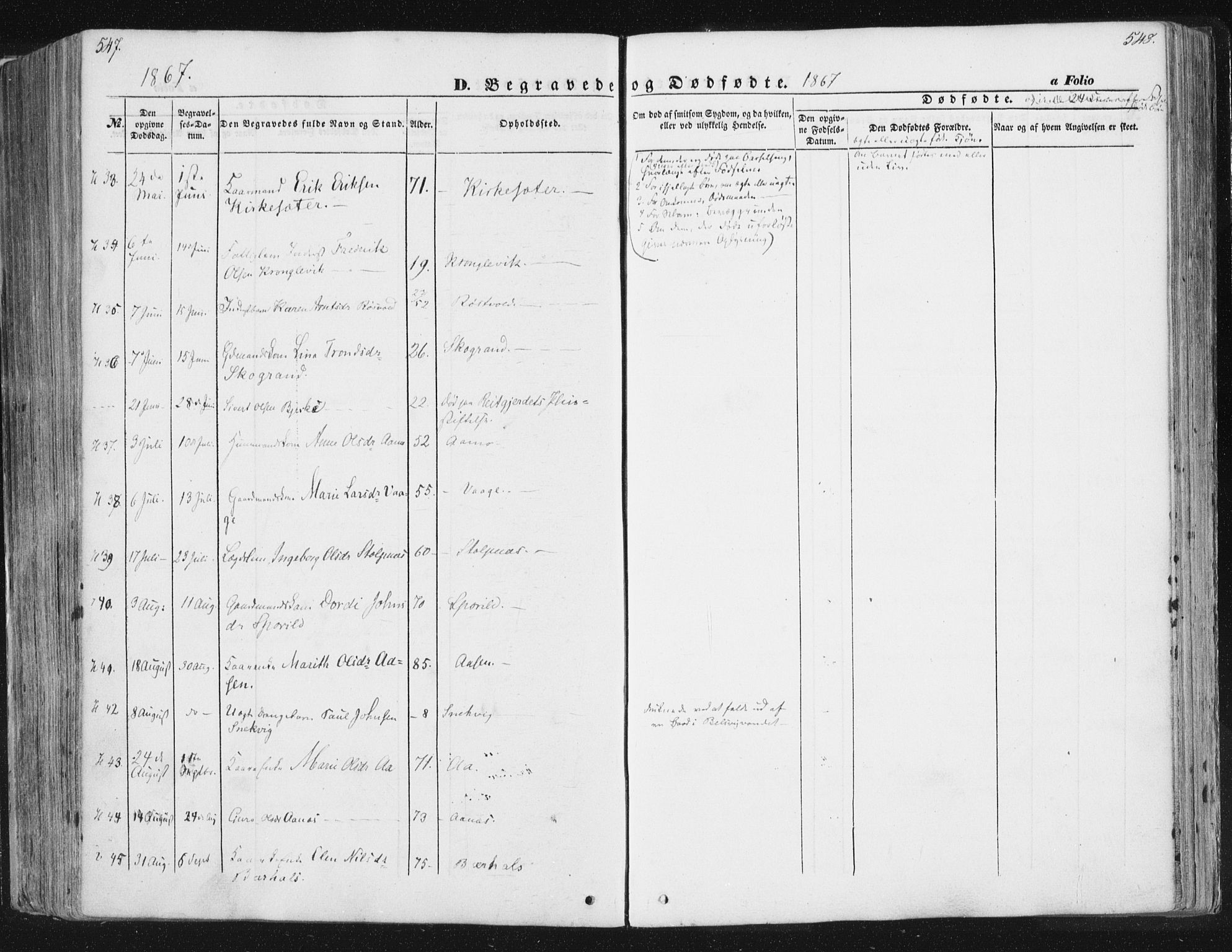 Ministerialprotokoller, klokkerbøker og fødselsregistre - Sør-Trøndelag, SAT/A-1456/630/L0494: Ministerialbok nr. 630A07, 1852-1868, s. 547-548