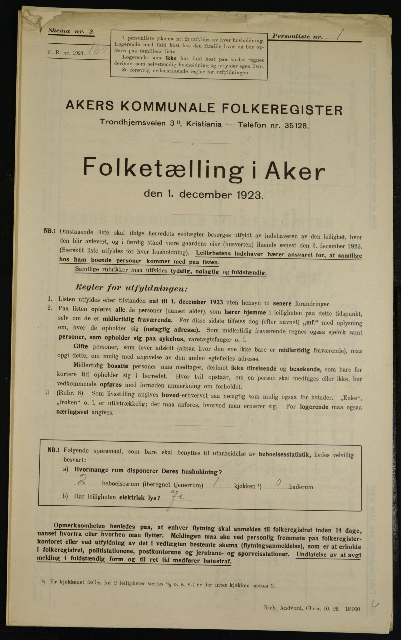 , Kommunal folketelling 1.12.1923 for Aker, 1923, s. 37603