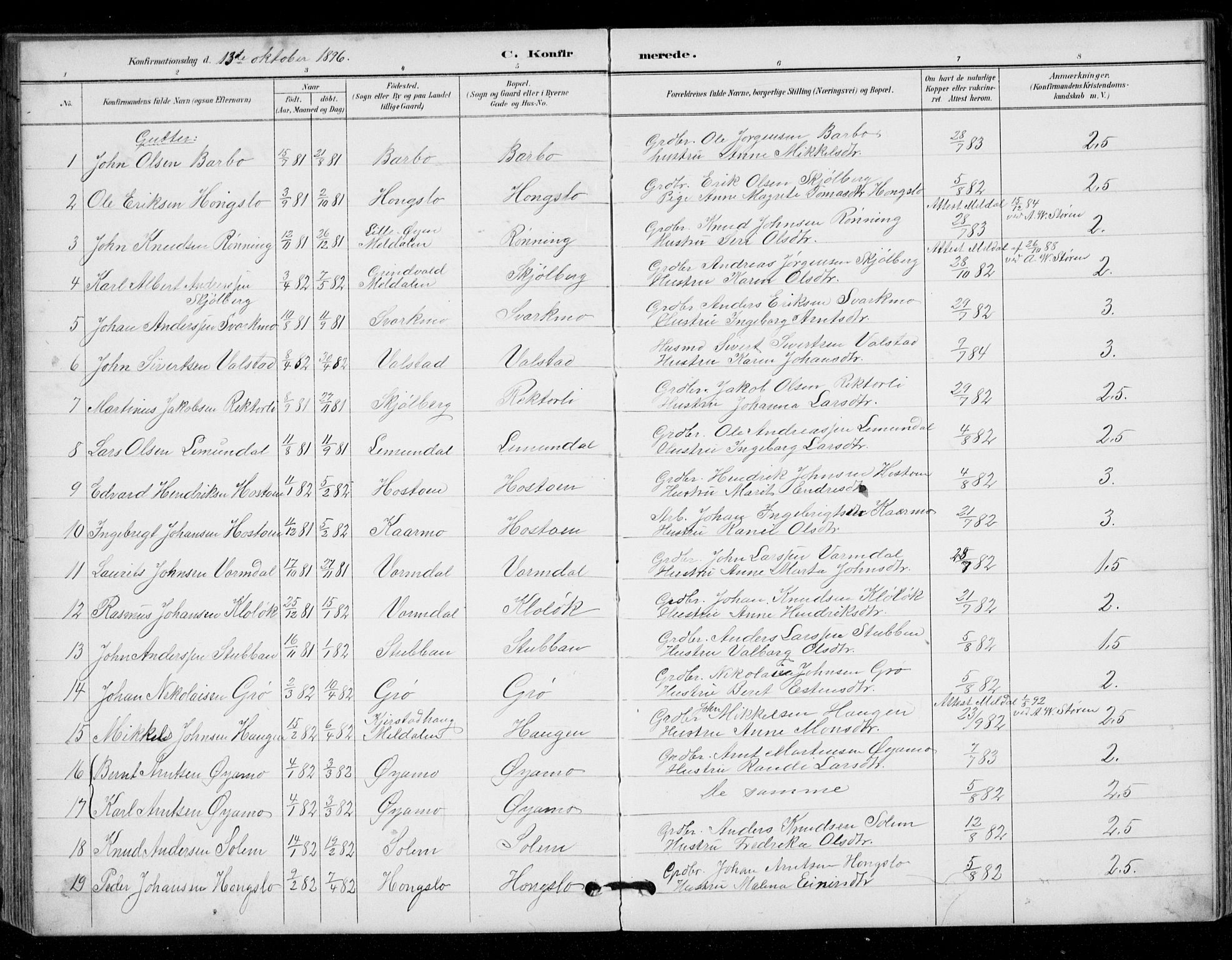 Ministerialprotokoller, klokkerbøker og fødselsregistre - Sør-Trøndelag, AV/SAT-A-1456/671/L0841: Ministerialbok nr. 671A03, 1893-1915