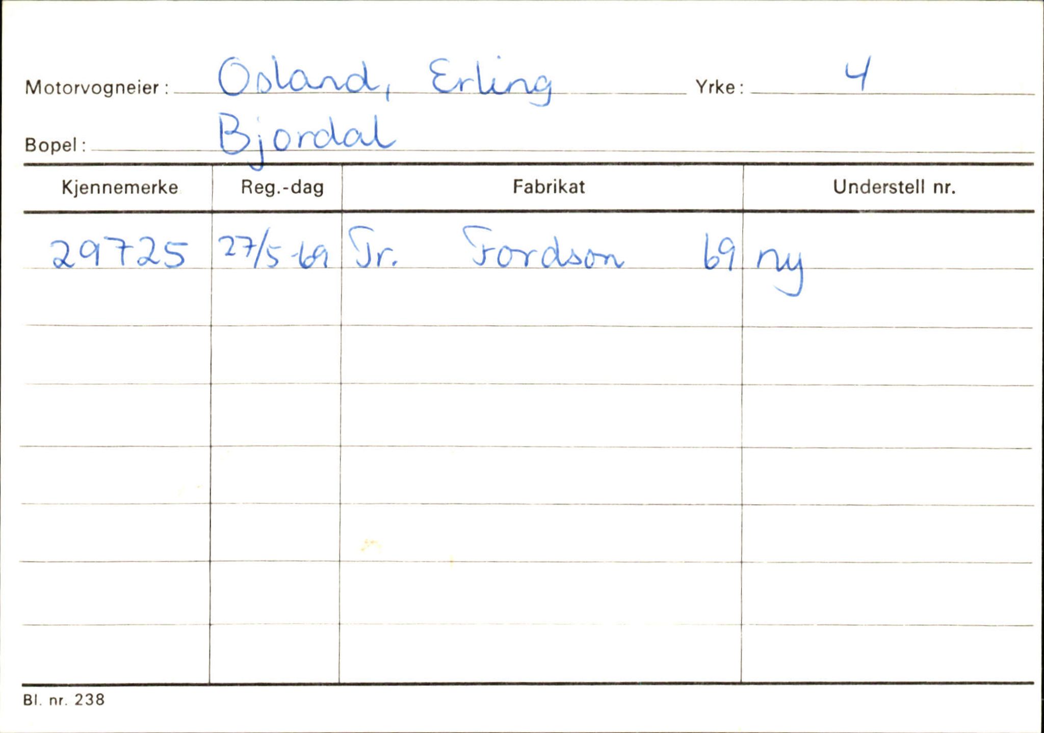 Statens vegvesen, Sogn og Fjordane vegkontor, AV/SAB-A-5301/4/F/L0130: Eigarregister Eid T-Å. Høyanger A-O, 1945-1975, s. 2495