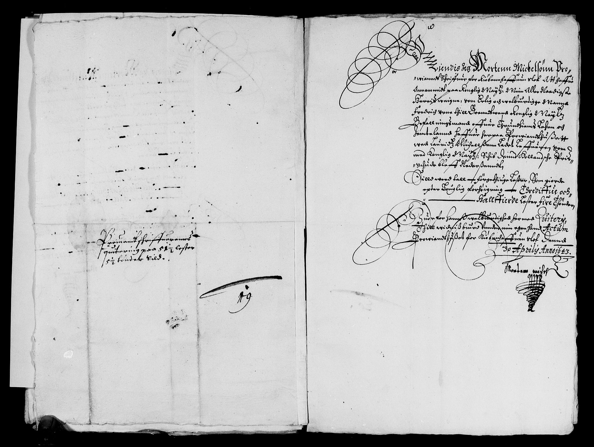 Rentekammeret inntil 1814, Reviderte regnskaper, Lensregnskaper, AV/RA-EA-5023/R/Rb/Rbw/L0074: Trondheim len, 1641-1643