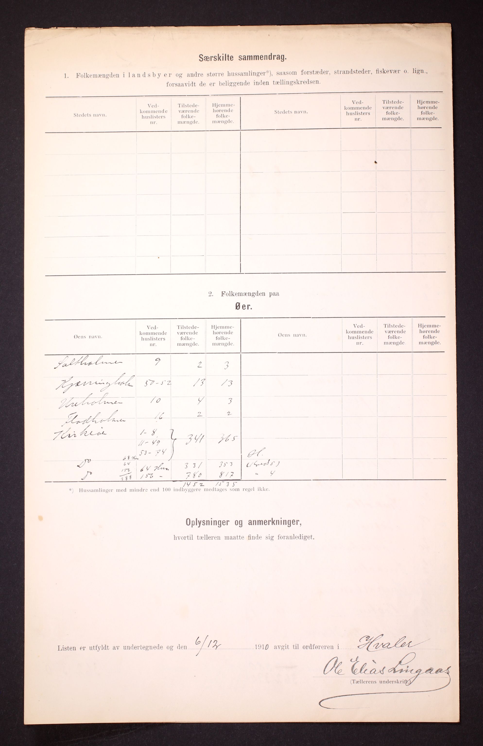 RA, Folketelling 1910 for 0111 Hvaler herred, 1910, s. 23