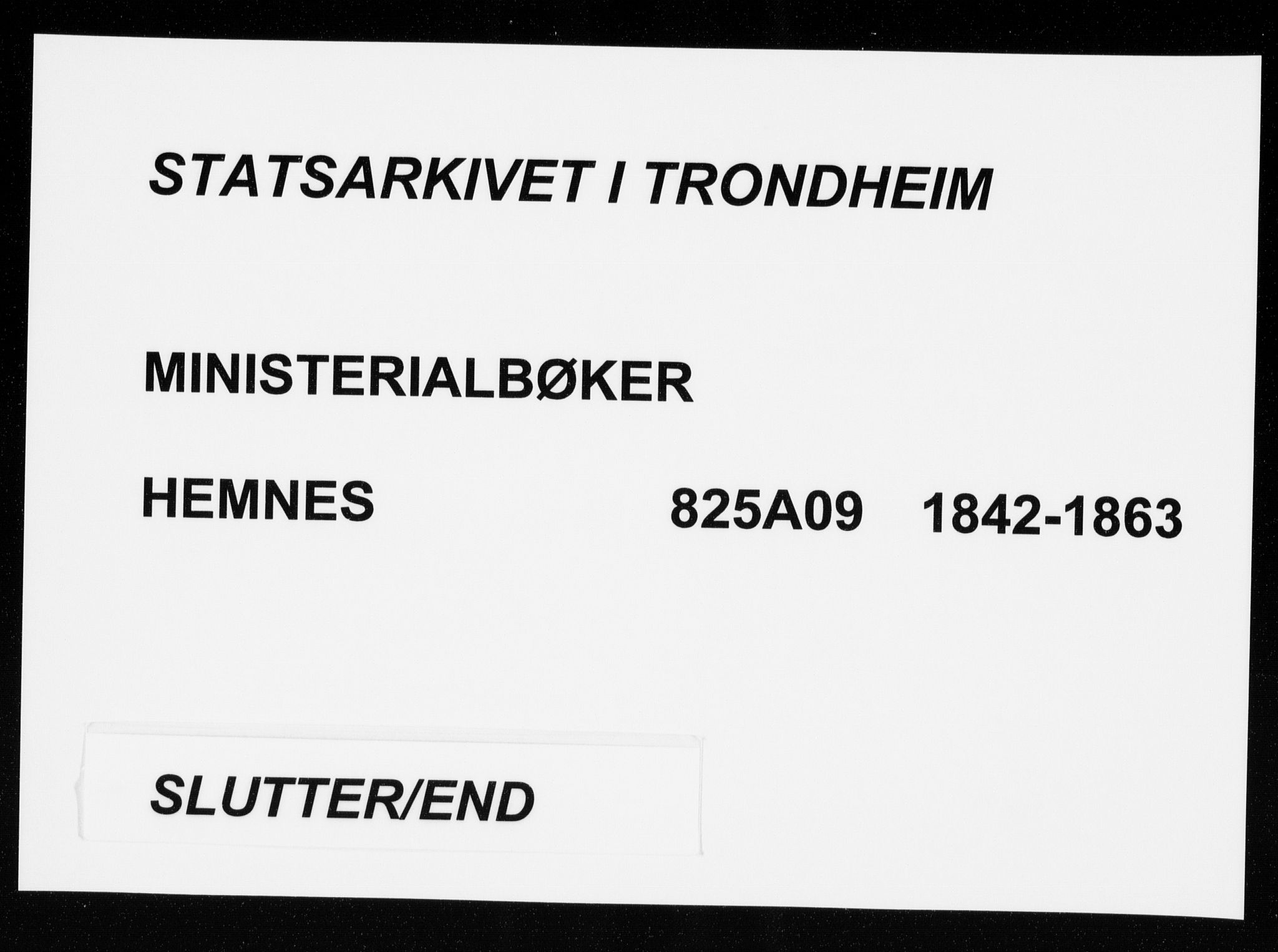 Ministerialprotokoller, klokkerbøker og fødselsregistre - Nordland, AV/SAT-A-1459/825/L0355: Ministerialbok nr. 825A09, 1842-1863