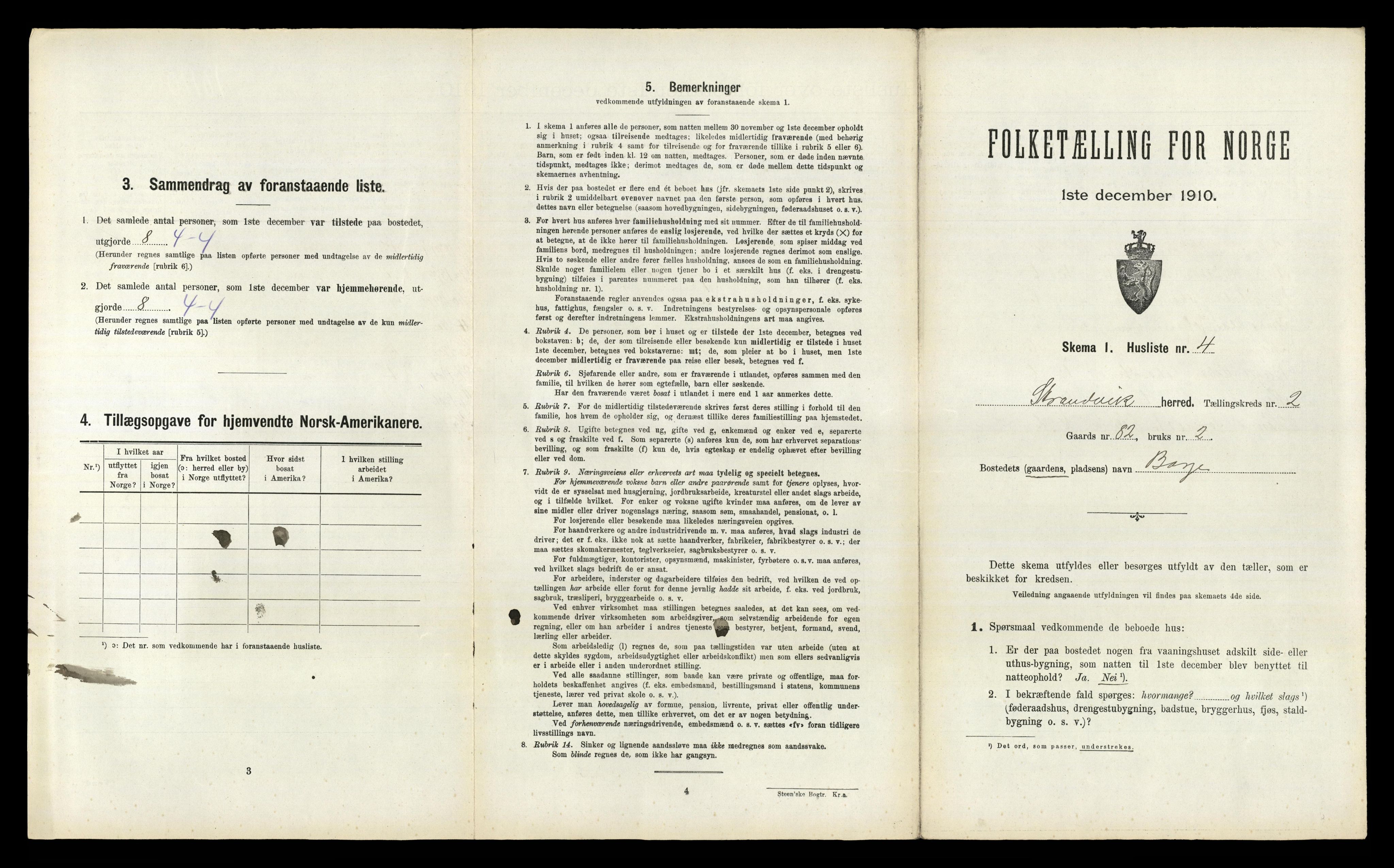 RA, Folketelling 1910 for 1240 Strandvik herred, 1910, s. 115