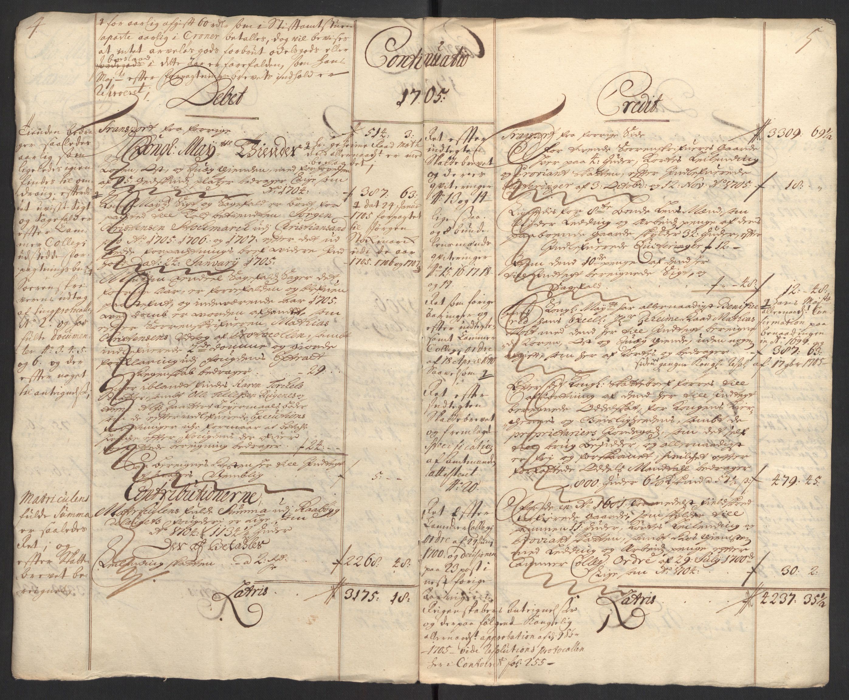 Rentekammeret inntil 1814, Reviderte regnskaper, Fogderegnskap, AV/RA-EA-4092/R40/L2447: Fogderegnskap Råbyggelag, 1703-1705, s. 344