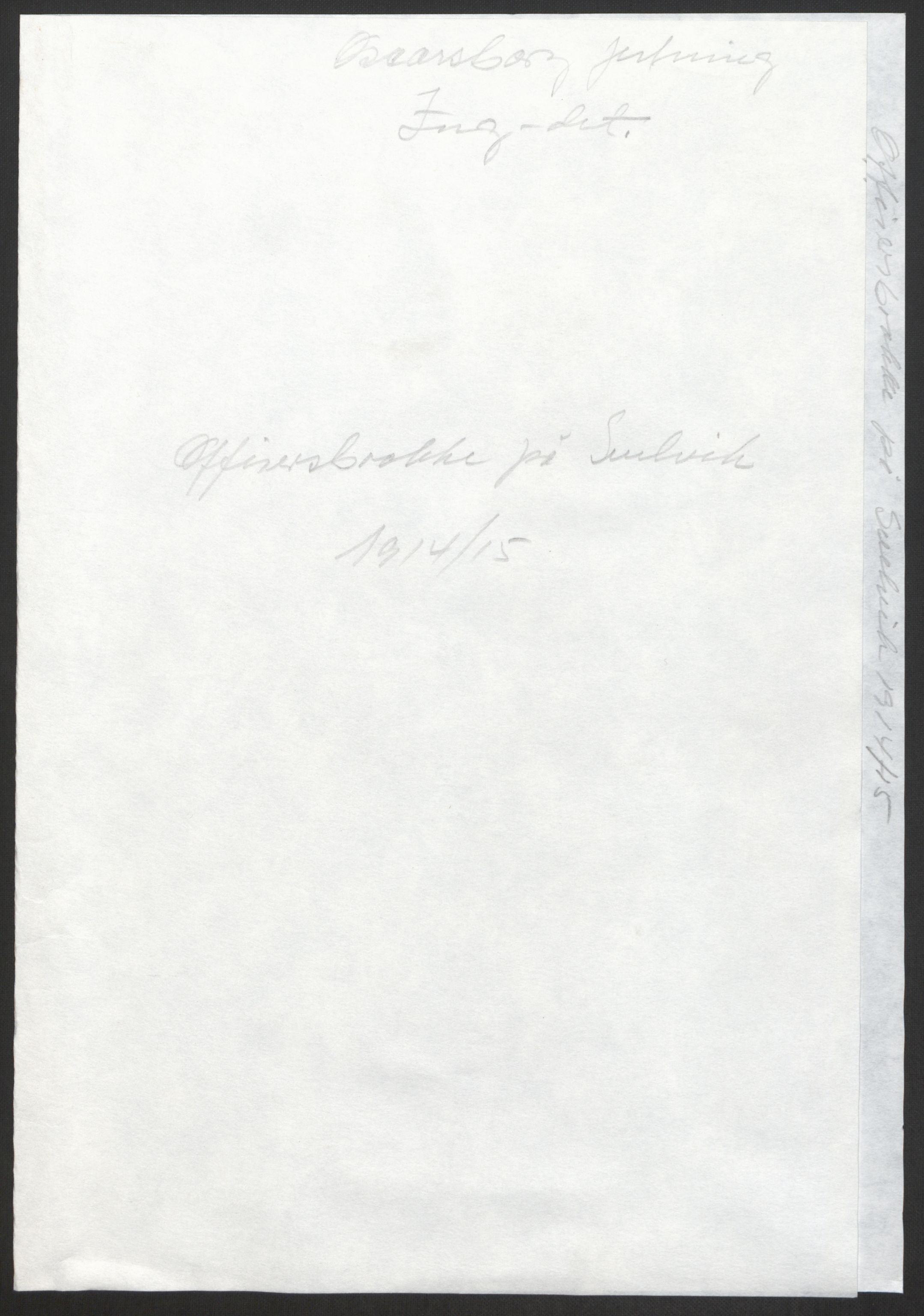 Forsvaret, Oscarsborg festning ingeniørdetasjementet/distriktsingeniøren, RA/RAFA-1865/D/Da/L0165/0005: -- / Offisersbrakke på Svelvik, 1914-1915, s. 1