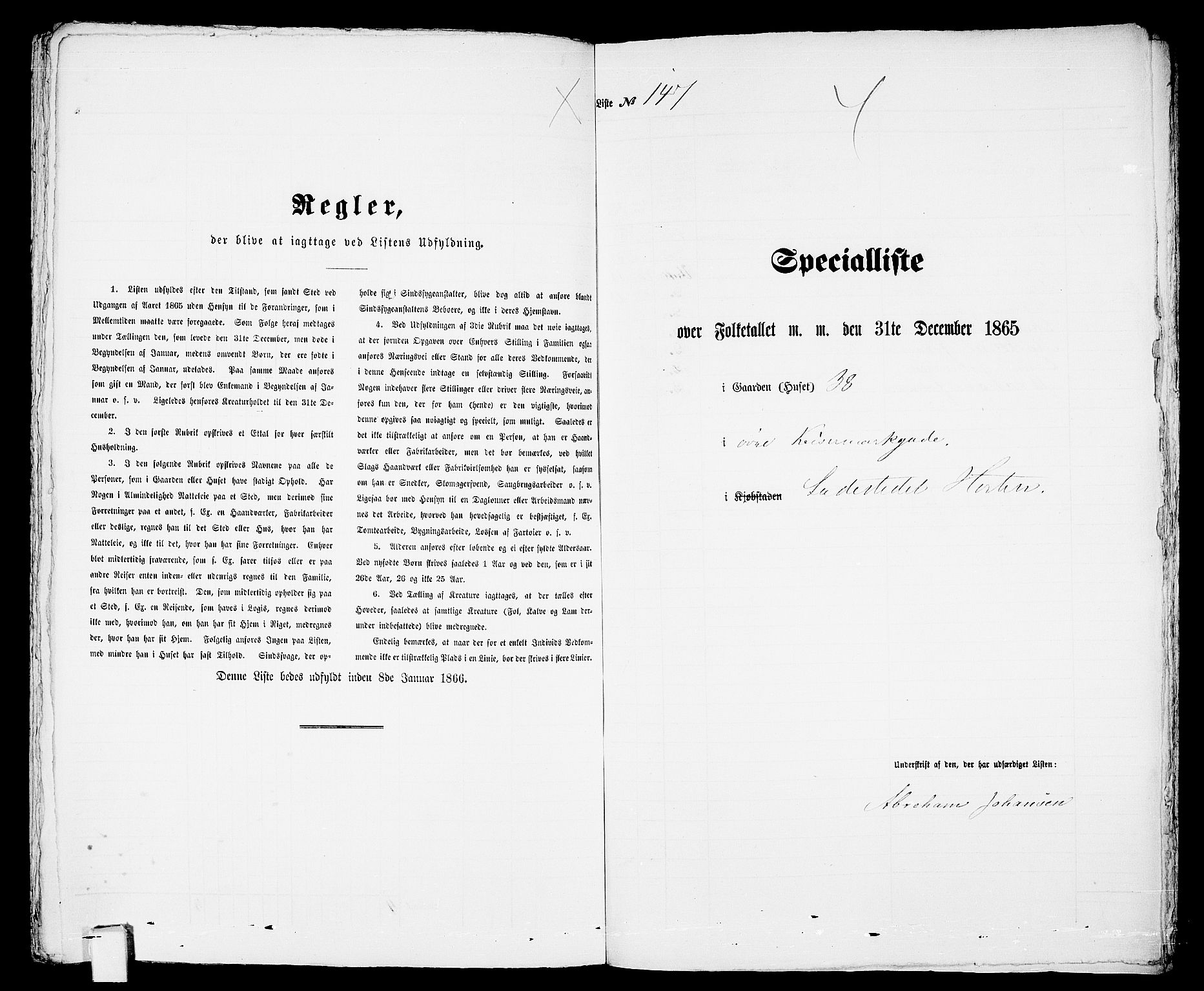 RA, Folketelling 1865 for 0703 Horten ladested, 1865, s. 323