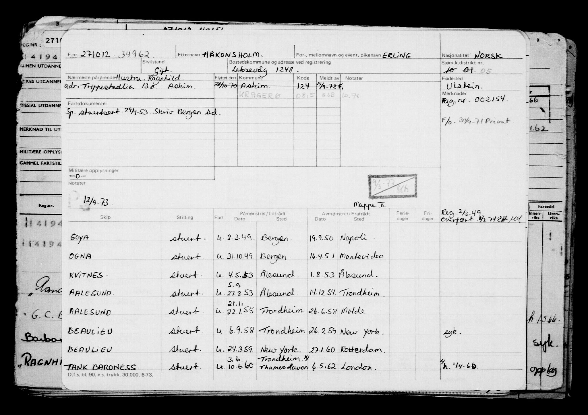 Direktoratet for sjømenn, AV/RA-S-3545/G/Gb/L0108: Hovedkort, 1912, s. 257