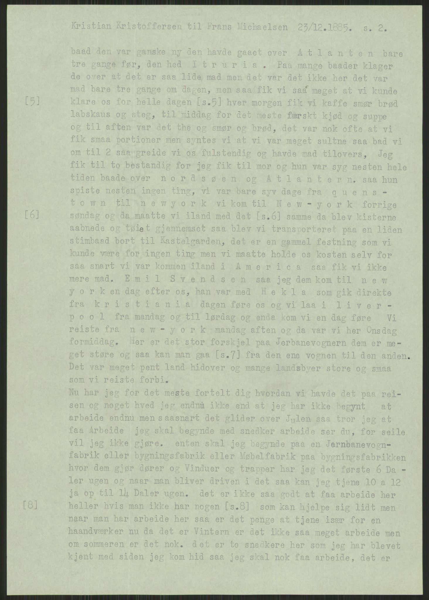 Samlinger til kildeutgivelse, Amerikabrevene, AV/RA-EA-4057/F/L0021: Innlån fra Buskerud: Michalsen - Ål bygdearkiv, 1838-1914, s. 29