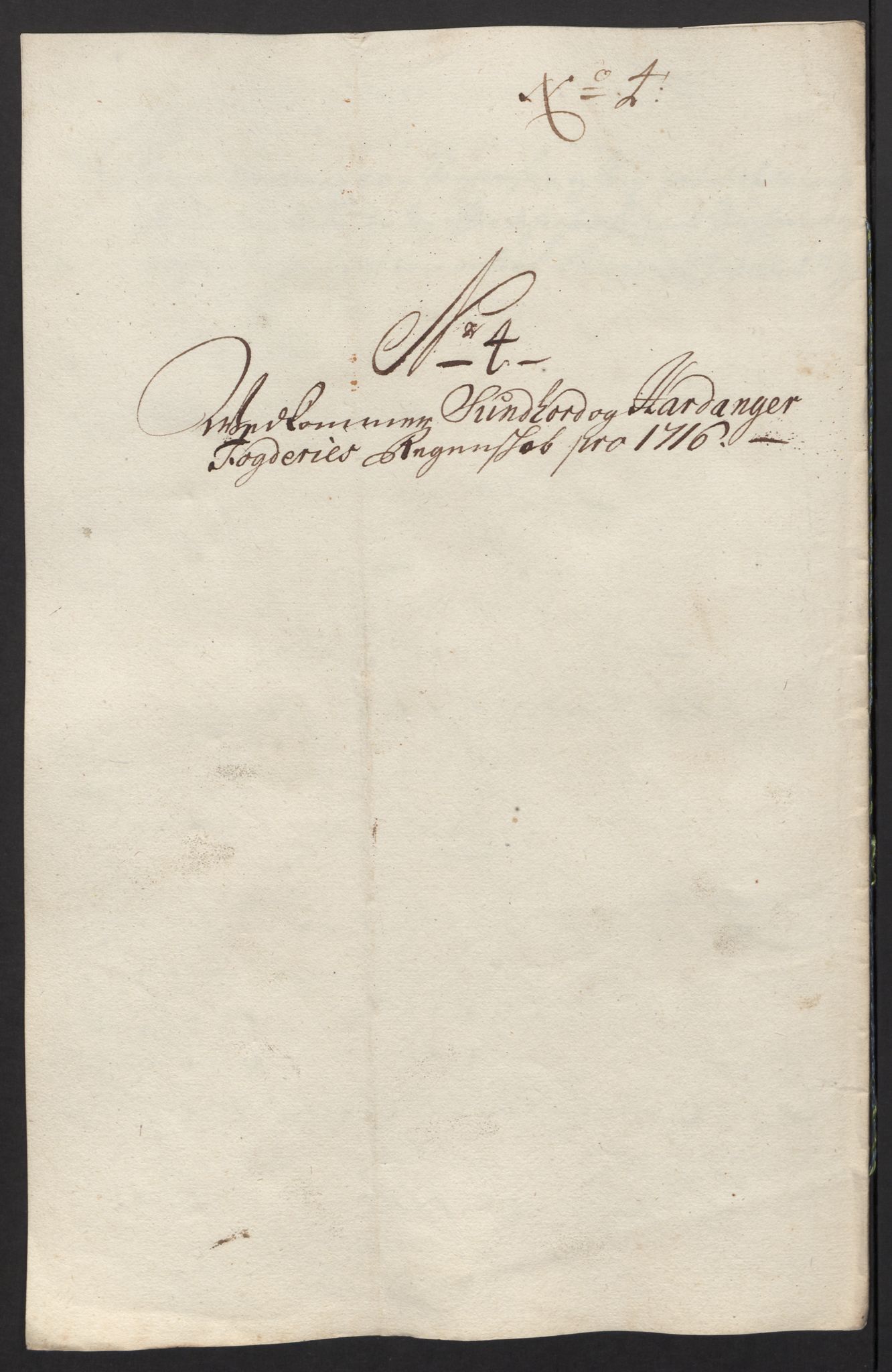 Rentekammeret inntil 1814, Reviderte regnskaper, Fogderegnskap, RA/EA-4092/R48/L2992: Fogderegnskap Sunnhordland og Hardanger, 1716, s. 64