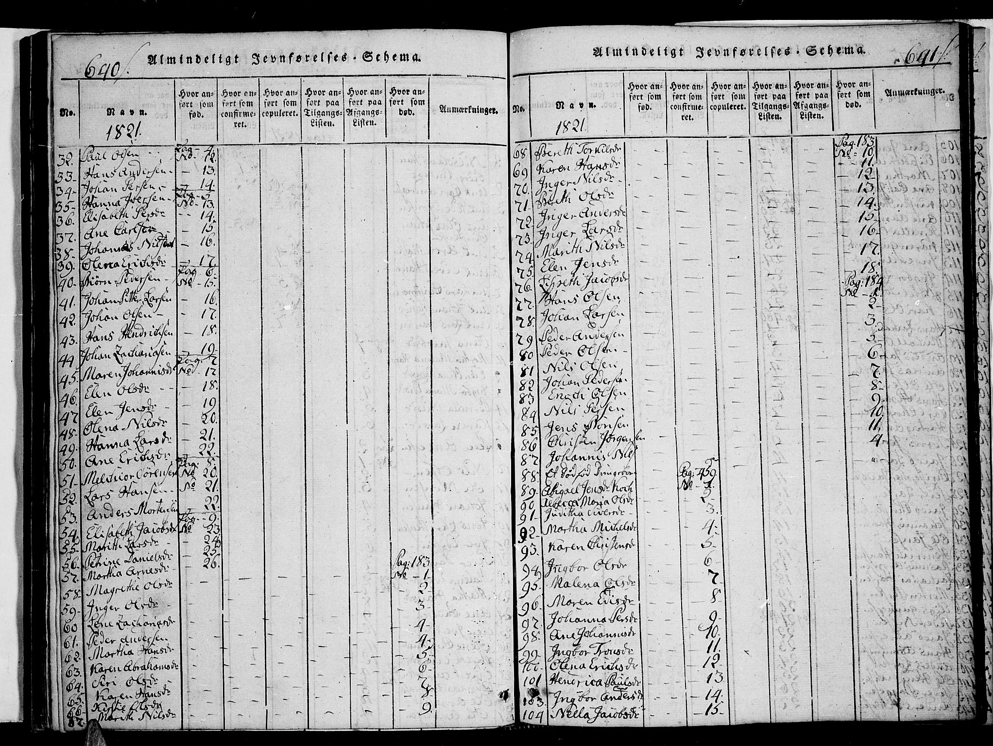 Ministerialprotokoller, klokkerbøker og fødselsregistre - Nordland, AV/SAT-A-1459/853/L0768: Ministerialbok nr. 853A07, 1821-1836, s. 640-641