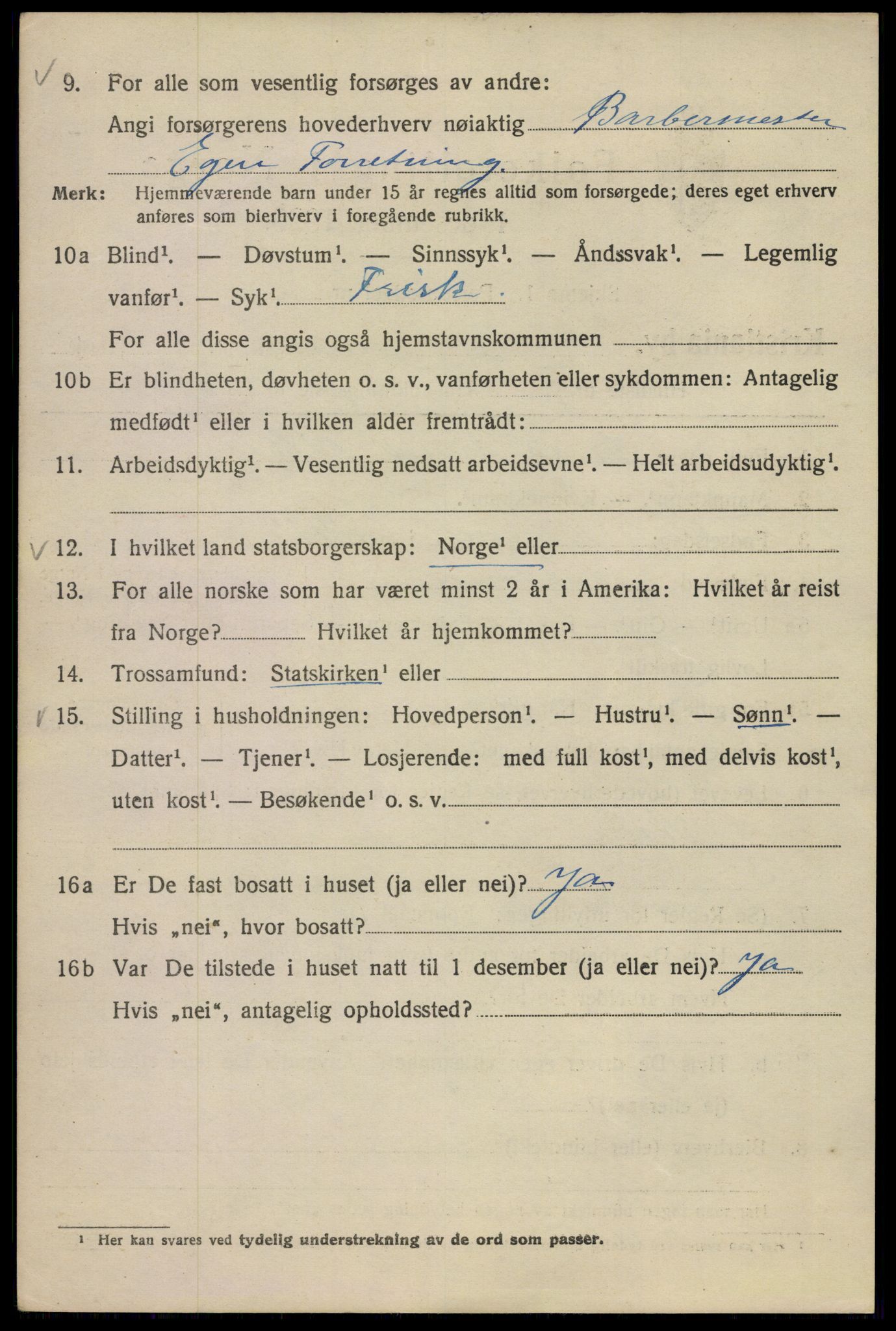 SAO, Folketelling 1920 for 0301 Kristiania kjøpstad, 1920, s. 324352