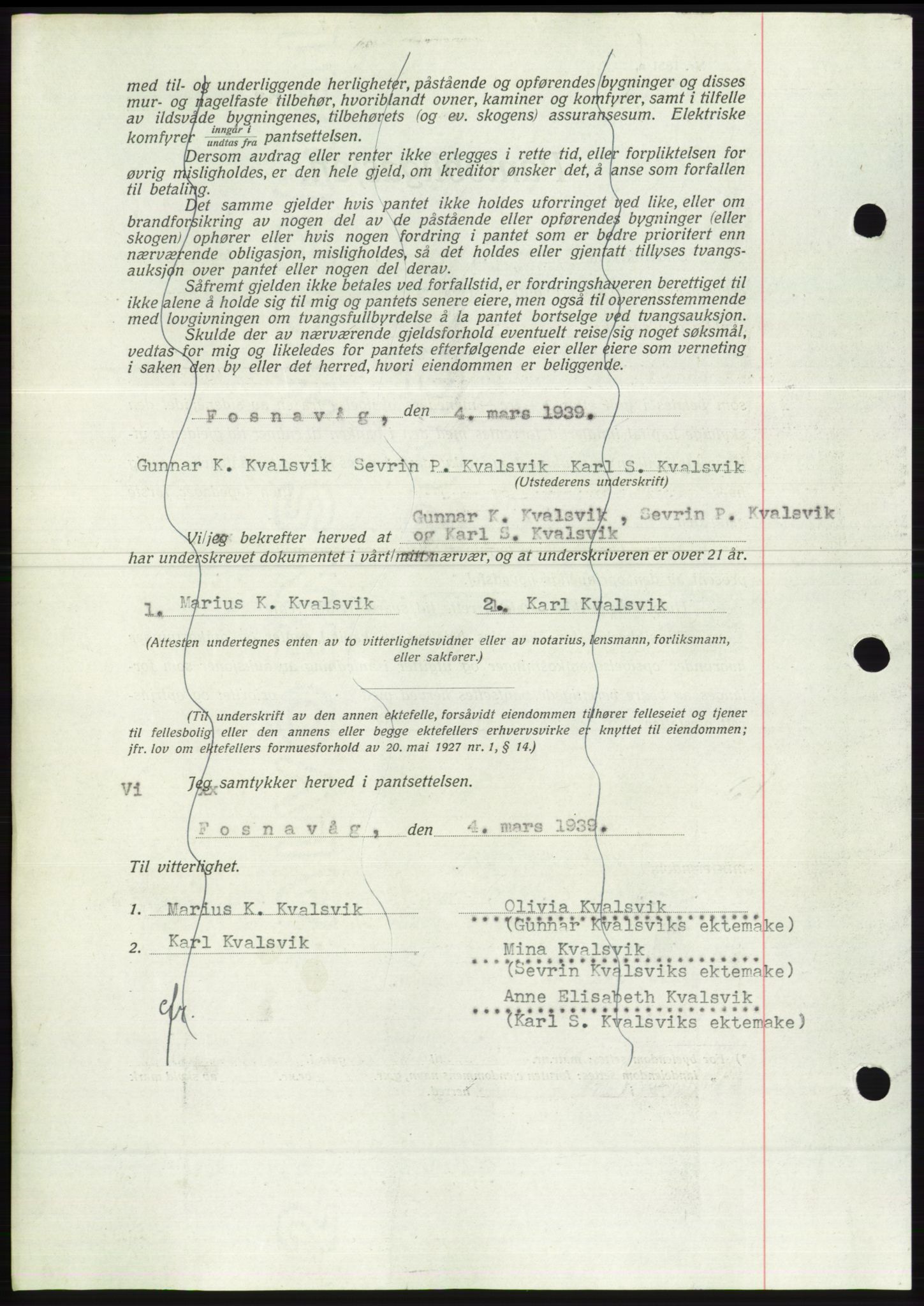 Søre Sunnmøre sorenskriveri, AV/SAT-A-4122/1/2/2C/L0067: Pantebok nr. 61, 1938-1939, Dagboknr: 323/1939