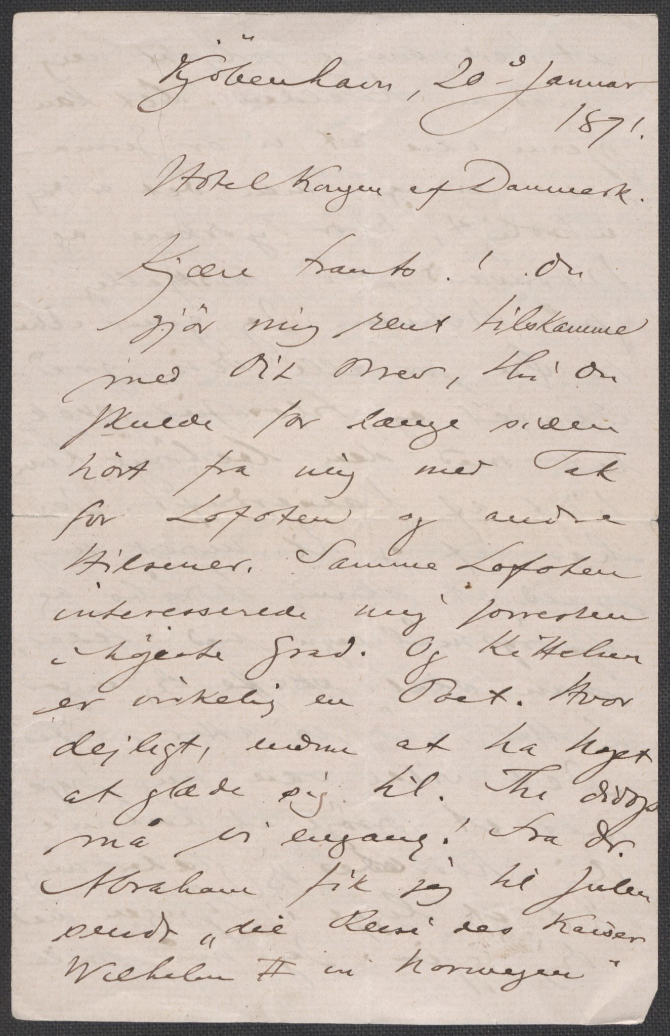 Beyer, Frants, RA/PA-0132/F/L0001: Brev fra Edvard Grieg til Frantz Beyer og "En del optegnelser som kan tjene til kommentar til brevene" av Marie Beyer, 1872-1907, s. 350