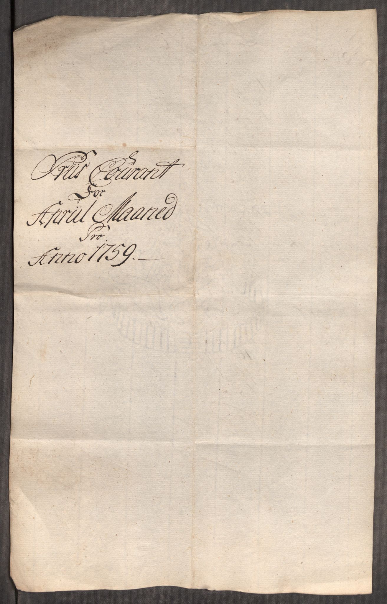 Rentekammeret inntil 1814, Realistisk ordnet avdeling, AV/RA-EA-4070/Oe/L0009: [Ø1]: Nordafjelske priskuranter, 1759-1768, s. 13