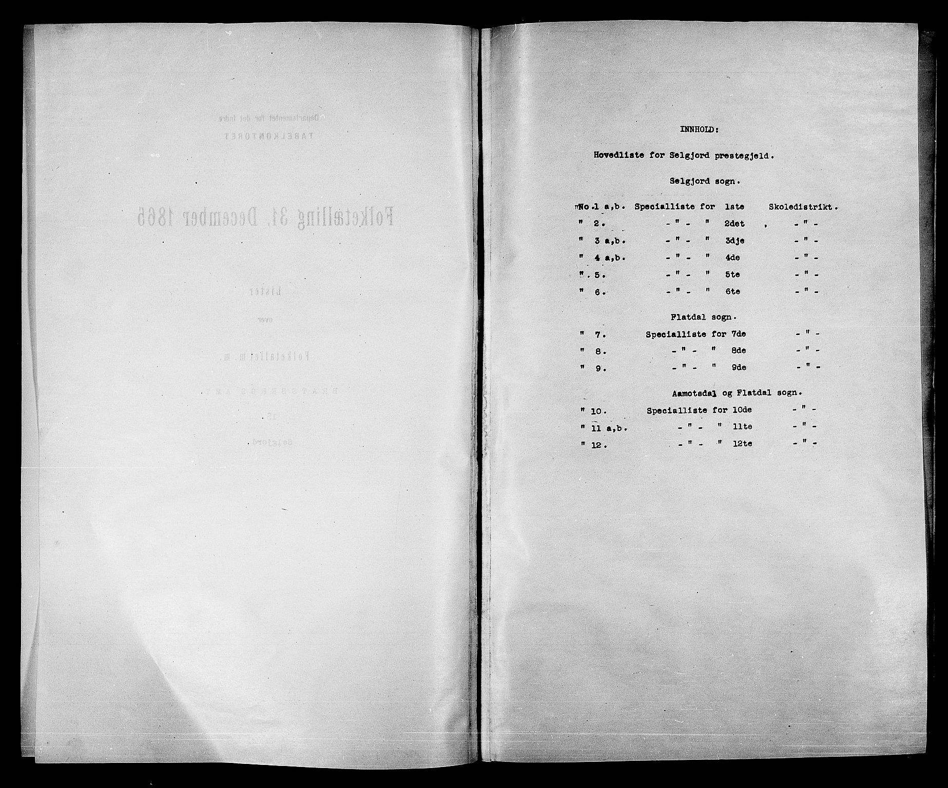 RA, Folketelling 1865 for 0828P Seljord prestegjeld, 1865, s. 4