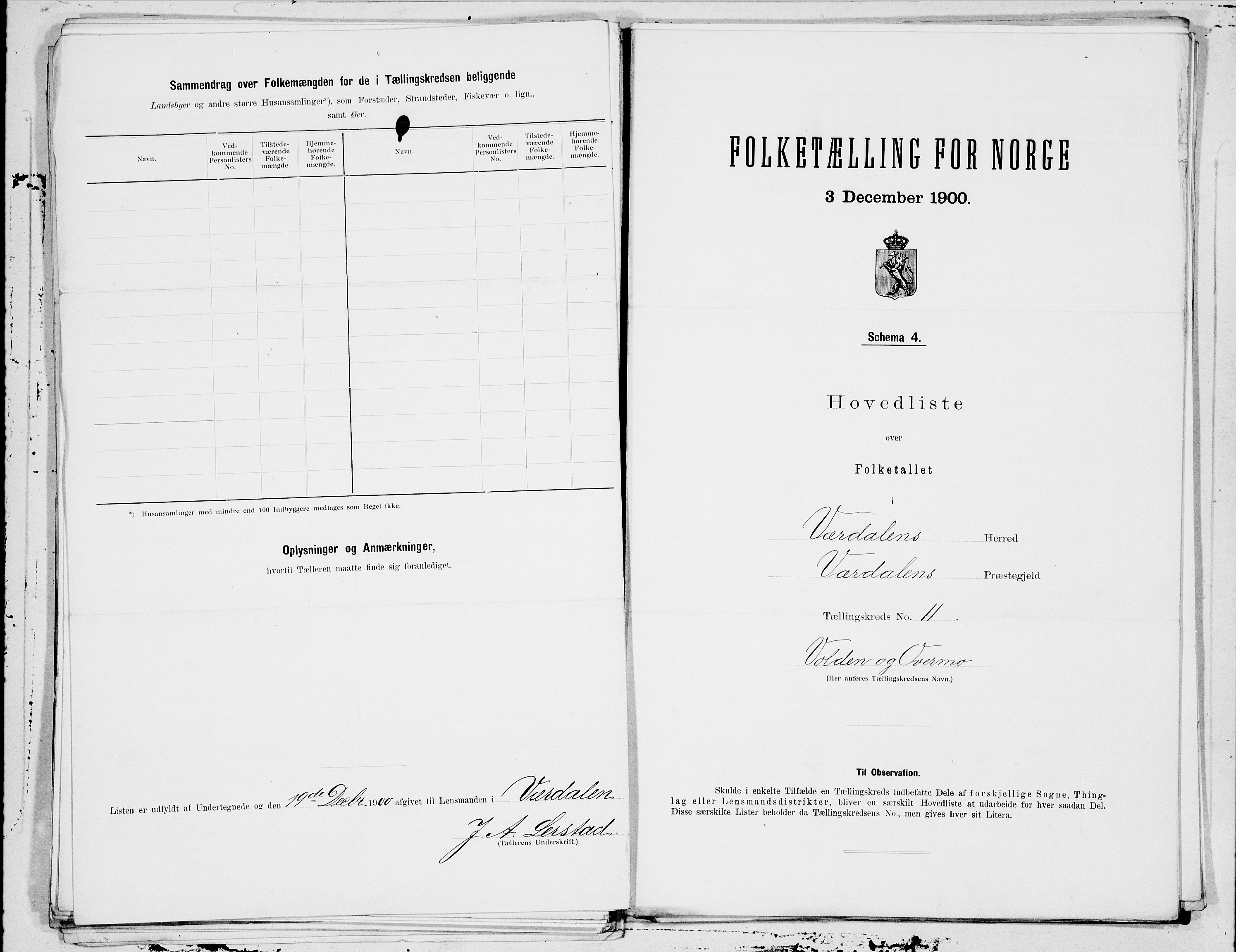 SAT, Folketelling 1900 for 1721 Verdal herred, 1900, s. 26