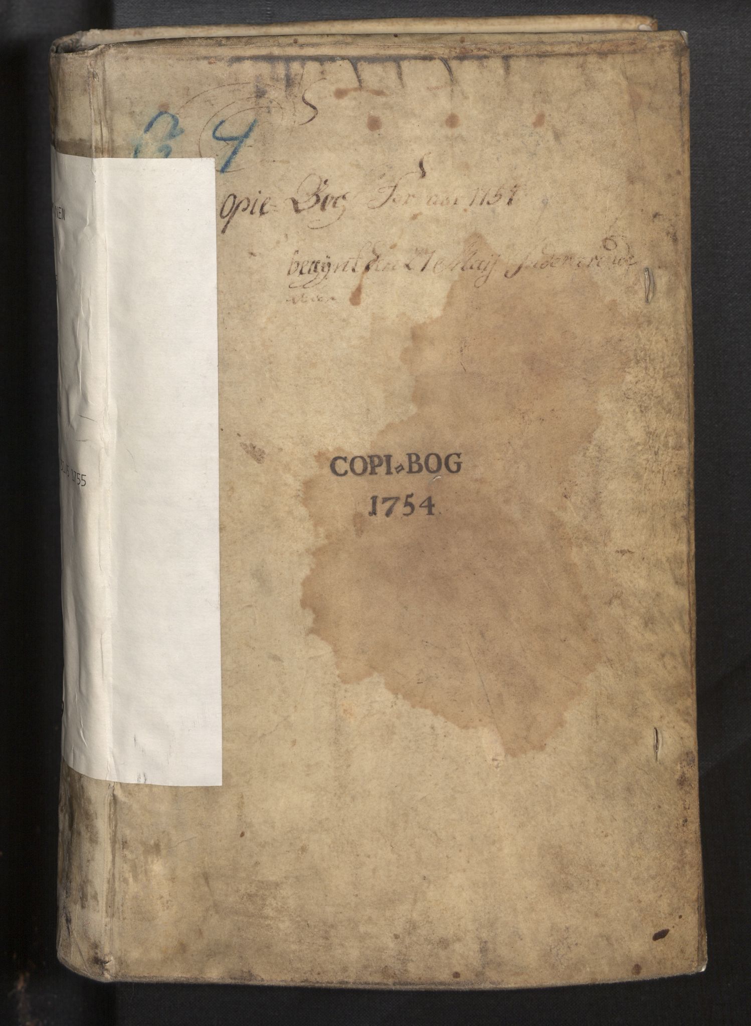 Stiftamtmannen i Bergen, AV/SAB-A-100006/B/Ba/L0029: Lnr. 79: Kopibok, 1754-1755